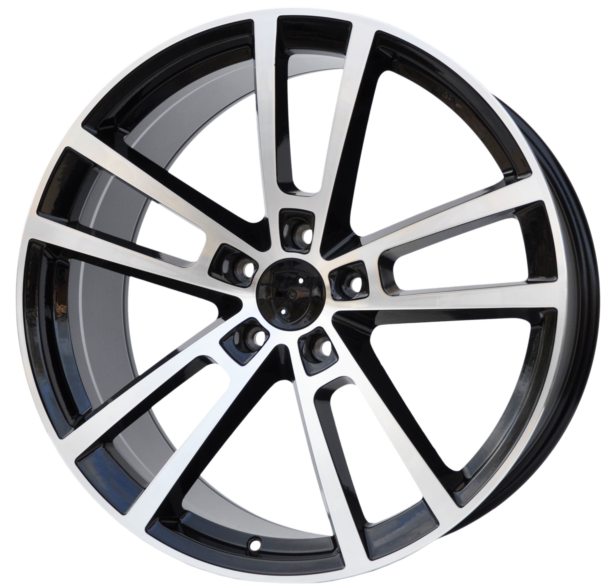 PDW 3081 Alufælge 22" 5x130 ET48 – Poleret/sort (sæt á 4)