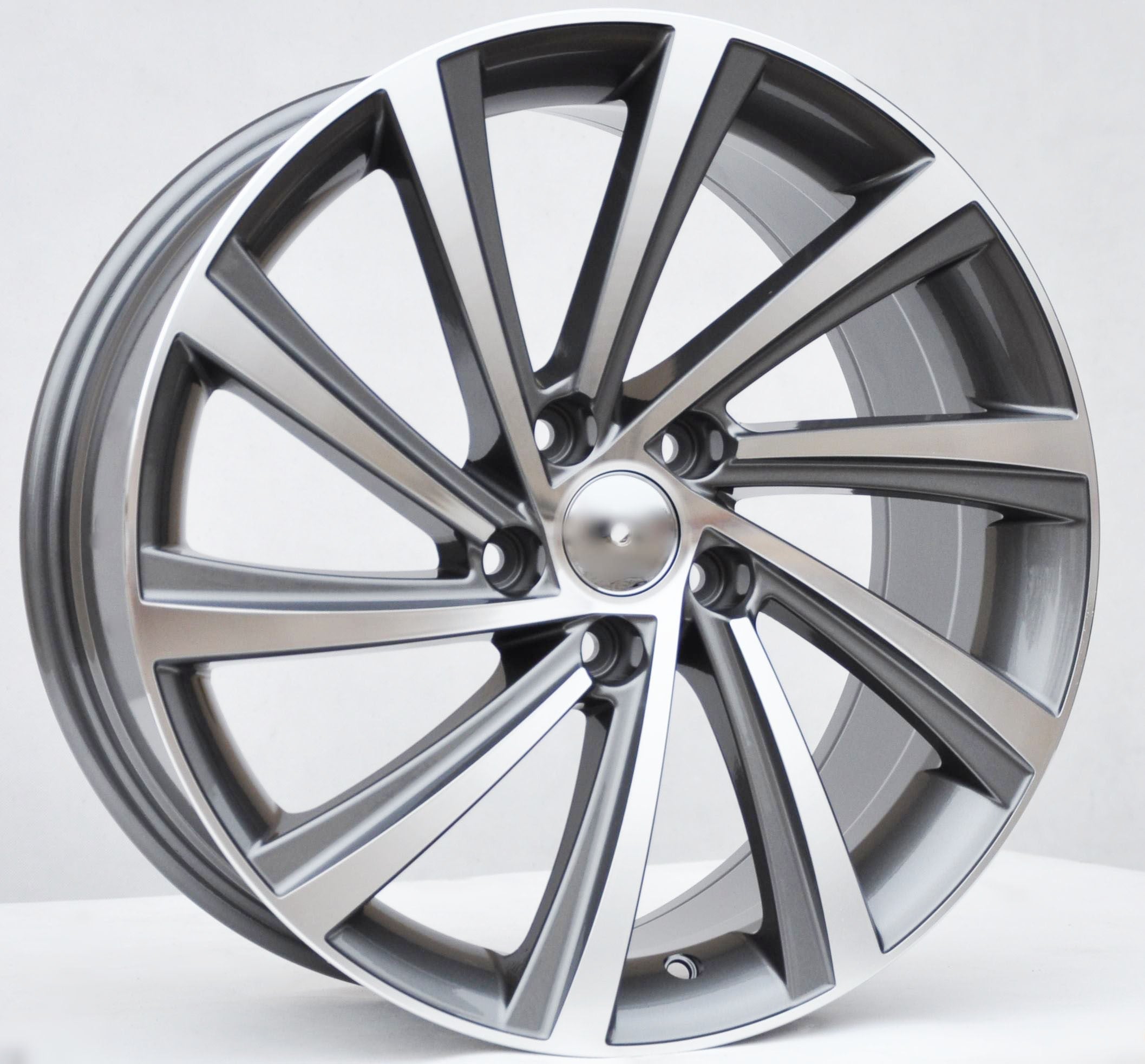 PDW 2403 Alufælge 18" 5x112 ET45 – Poleret/grafit (sæt á 4)