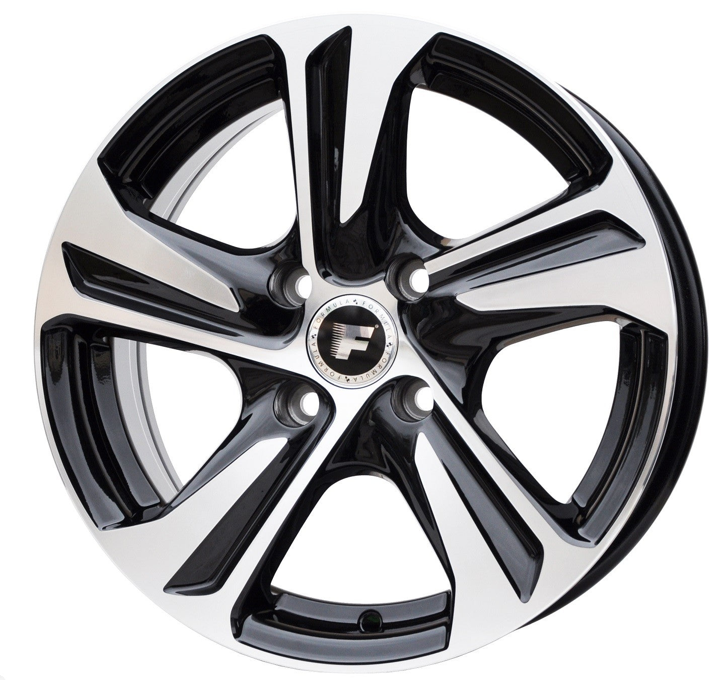 PDW 5832/1242 Alufælge 16" 4x100 ET40 – Poleret/sort (sæt á 4)