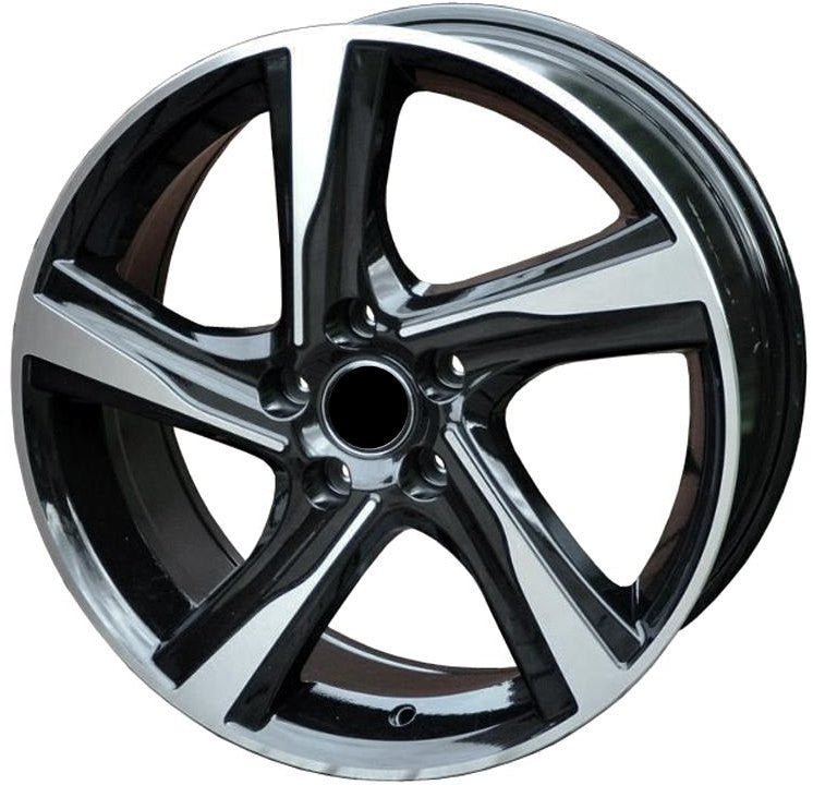 PDW 115MB Alufælge 18" 5x108 ET49 – Poleret/sort (sæt á 4)
