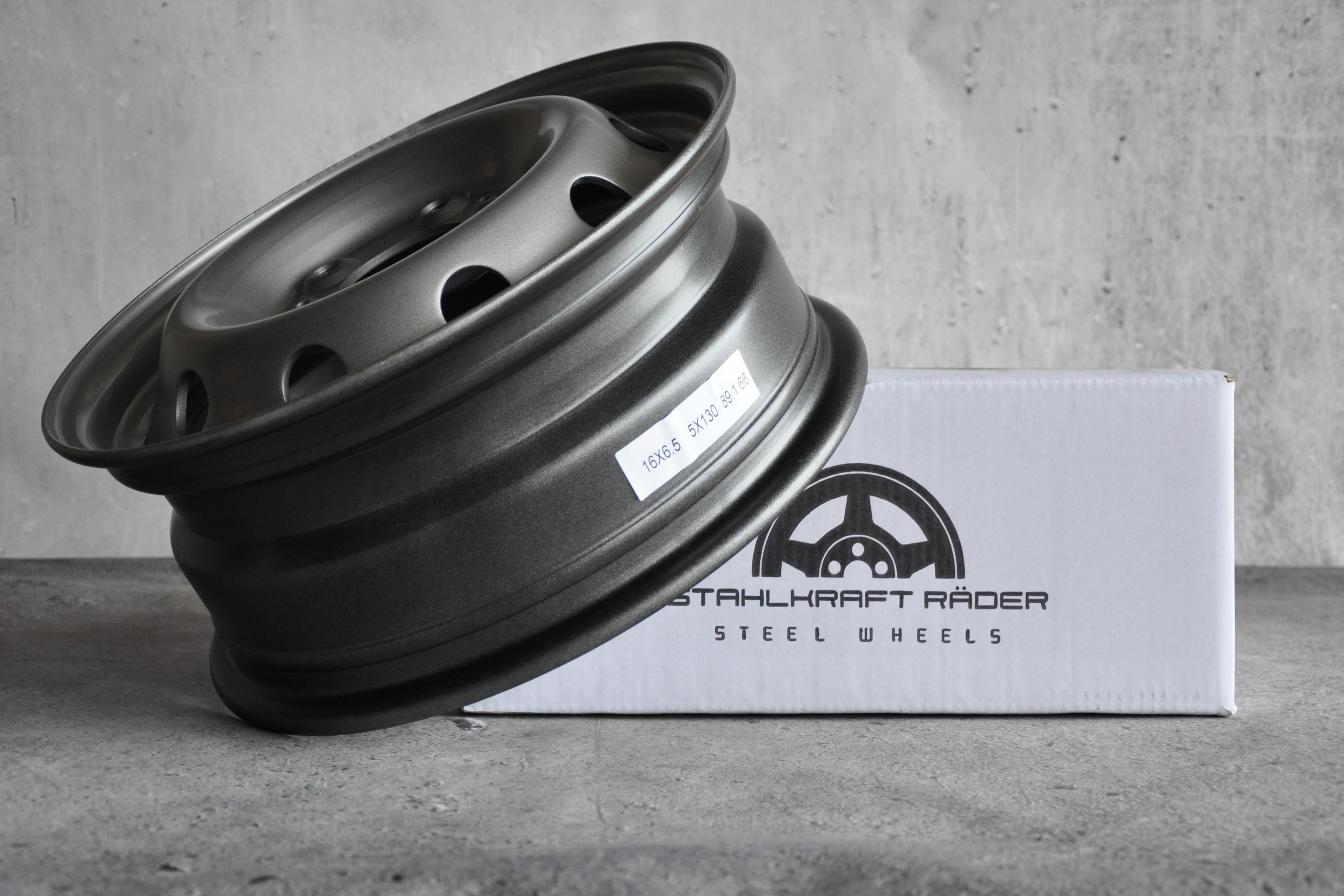 Stahlkraft Rader A16 Stålfælge 16" 5x130 ET66 – Sølv (stk)