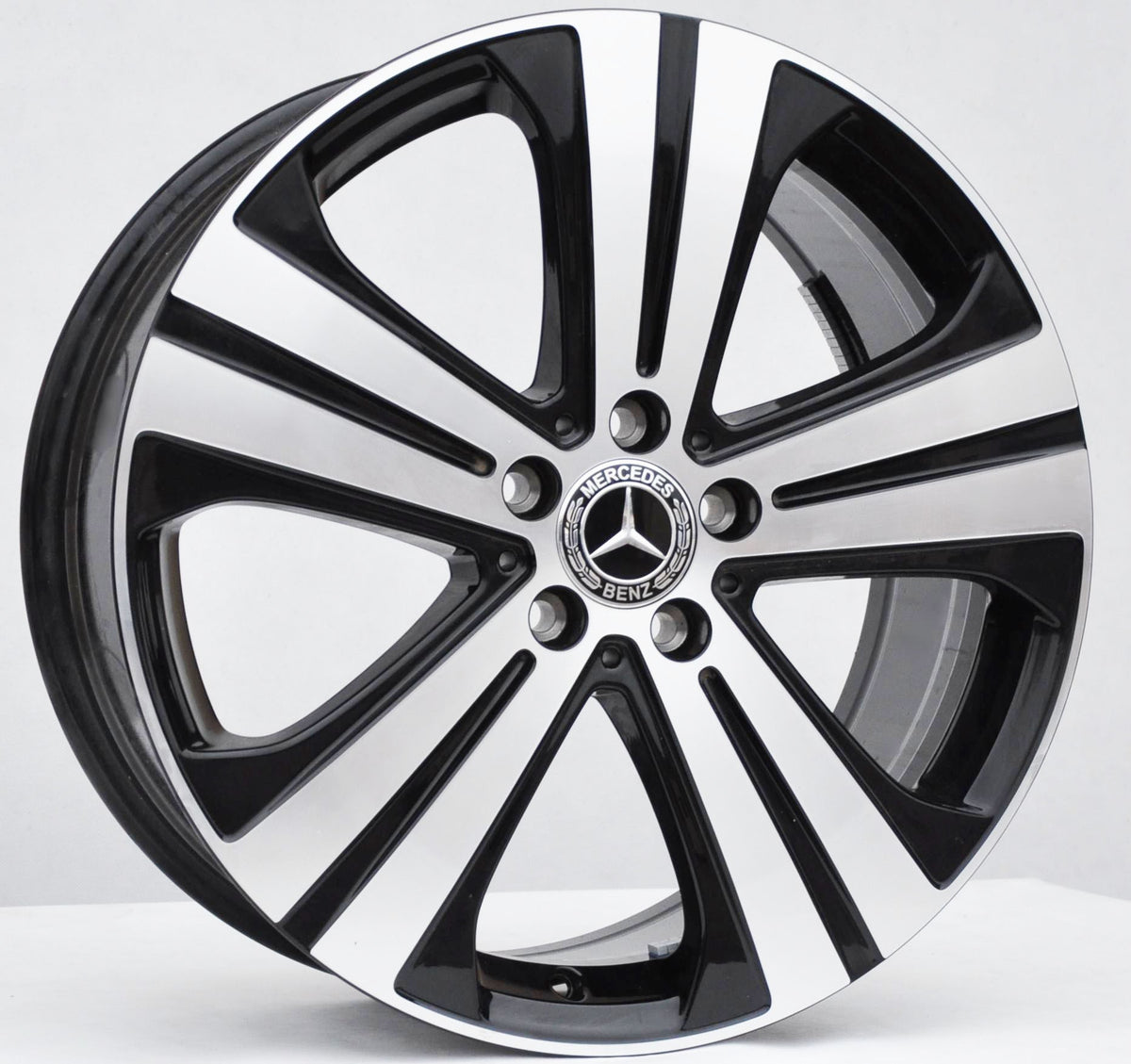 Mercedes-Benz (originale OEM) a1674012000 Alufælge 19" 5x112 ET61 – Poleret/sort (sæt á 4)