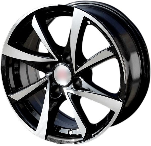 PDW 575 Alufælge 14" 4x108 ET20 – Poleret/sort (sæt á 4)