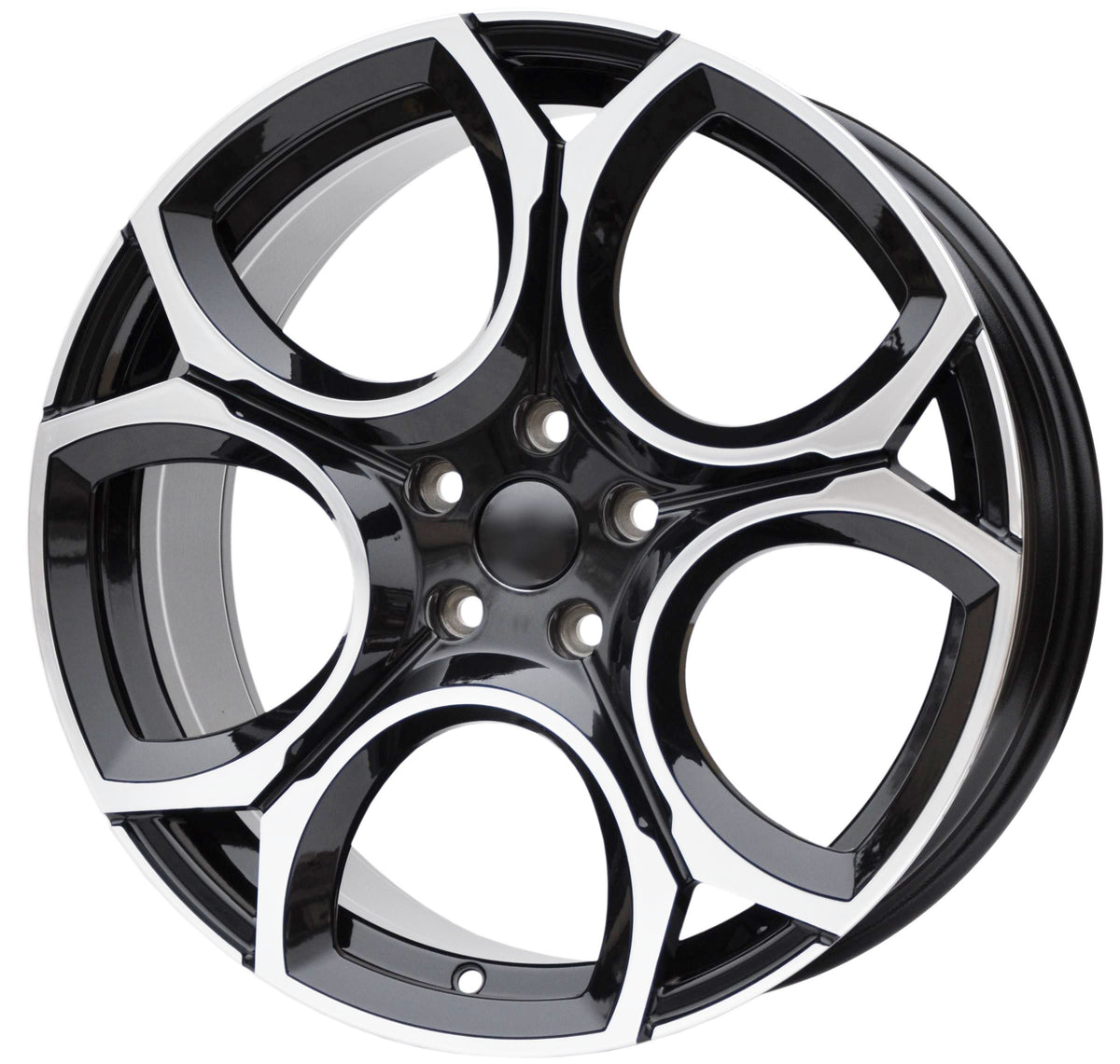 PDW 5162/5656 Alufælge 19" 8J 5x112 ET45 – Poleret/sort (sæt á 4)