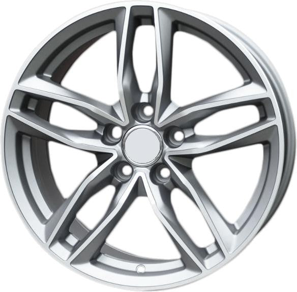 PDW 690 Alufælge 20" 5x112 ET33 – Poleret/grafit półmat (sæt á 4)