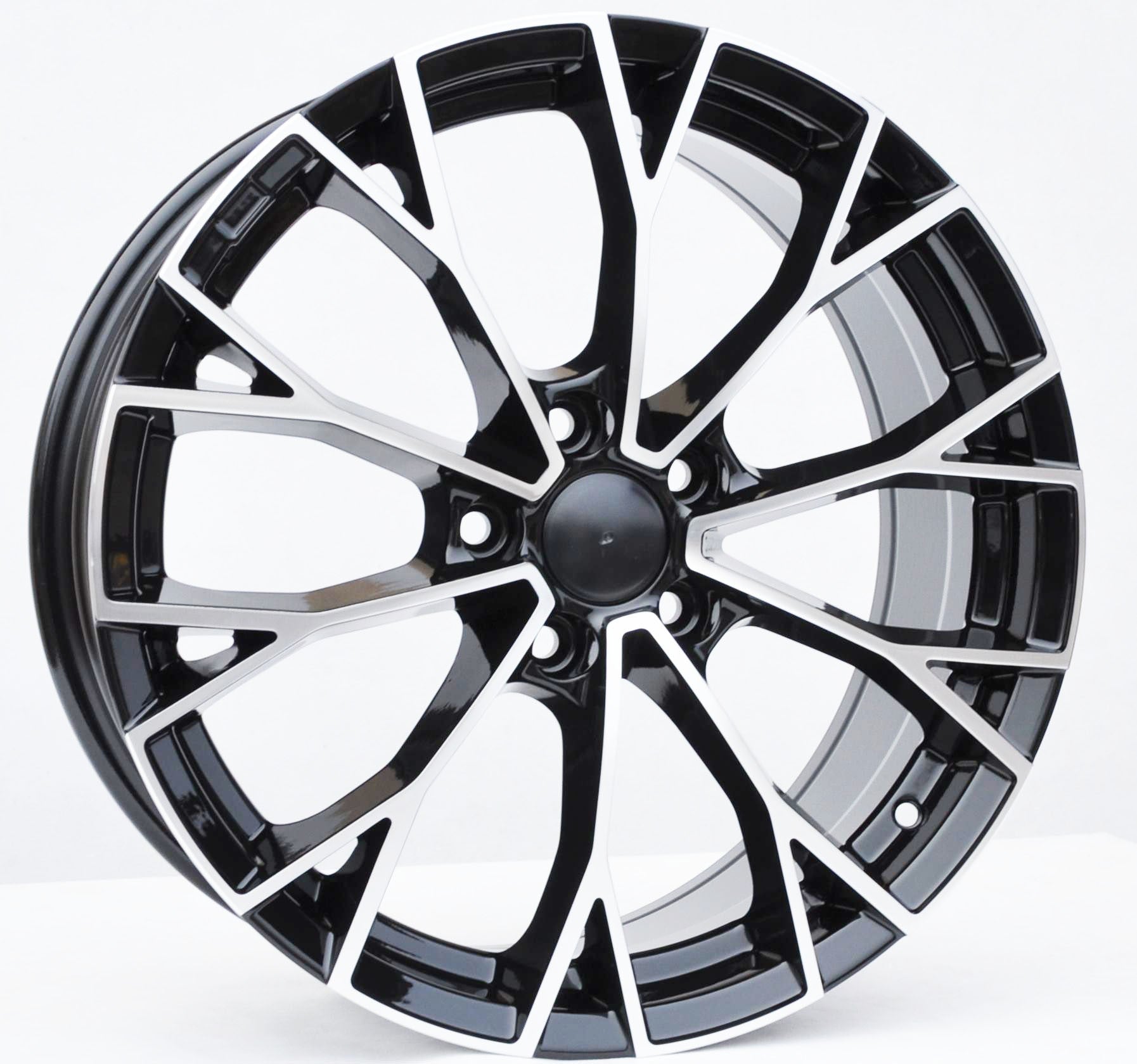 PDW 1279 Alufælge 17" 5x112 ET51 – Poleret/sort (sæt á 4)