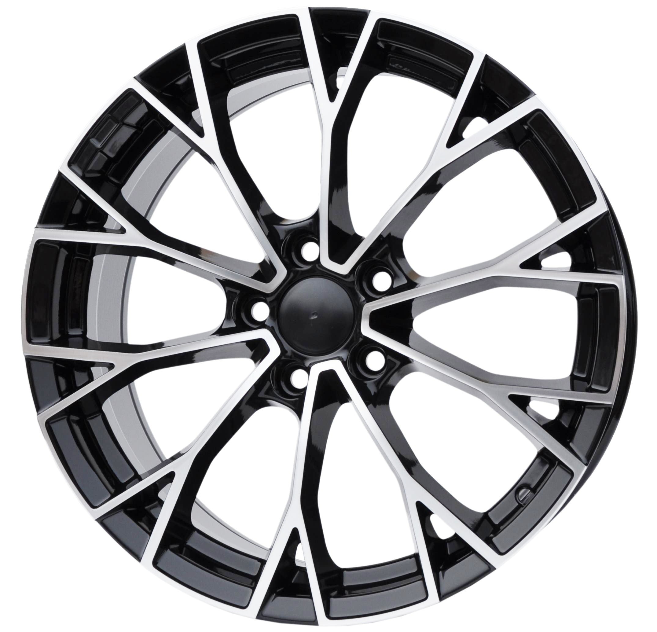 PDW 1279 Alufælge 18" 5x112 ET51 – Poleret/sort (sæt á 4)