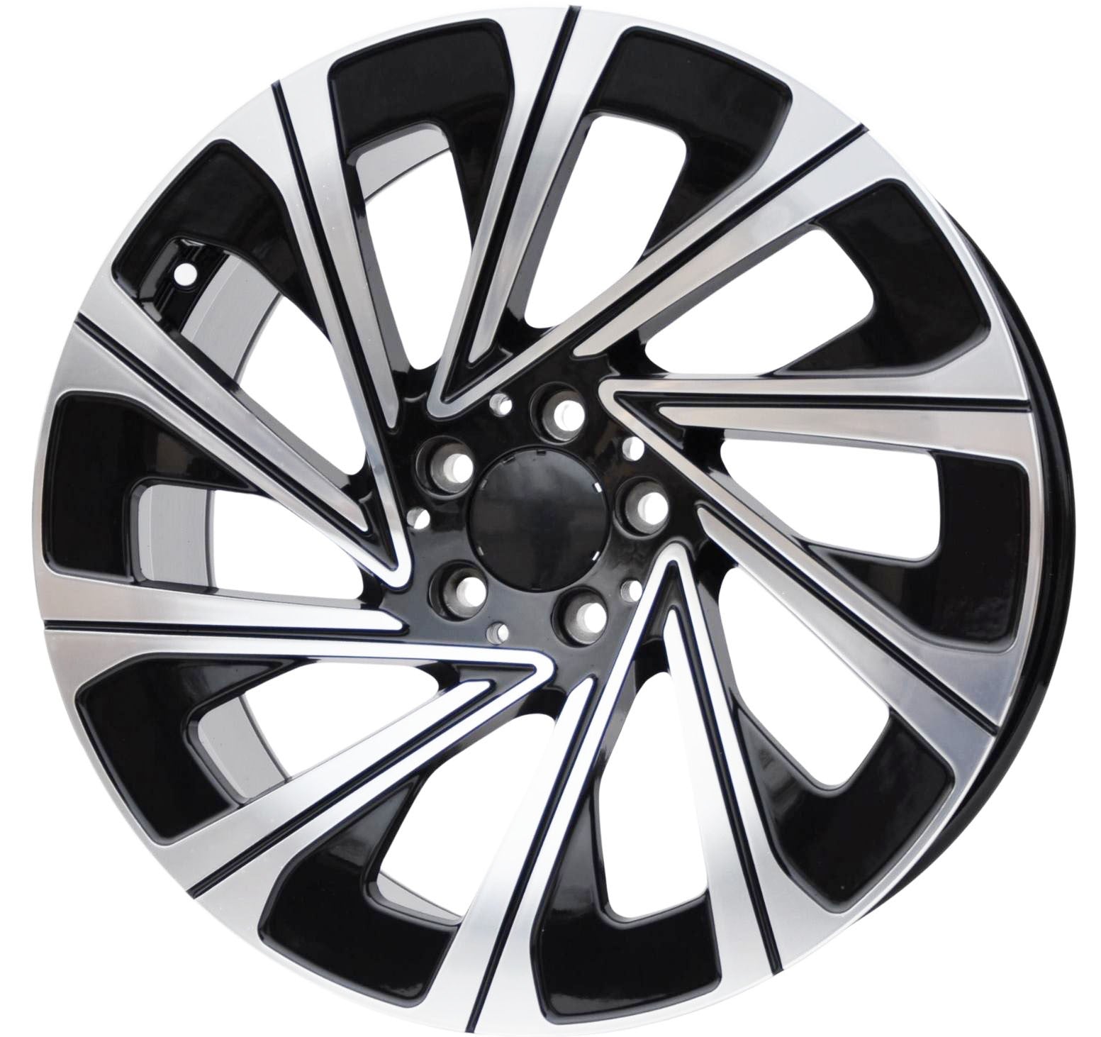 PDW 0313 Alufælge 19" 5x112 ET35 – Poleret/sort (sæt á 4)