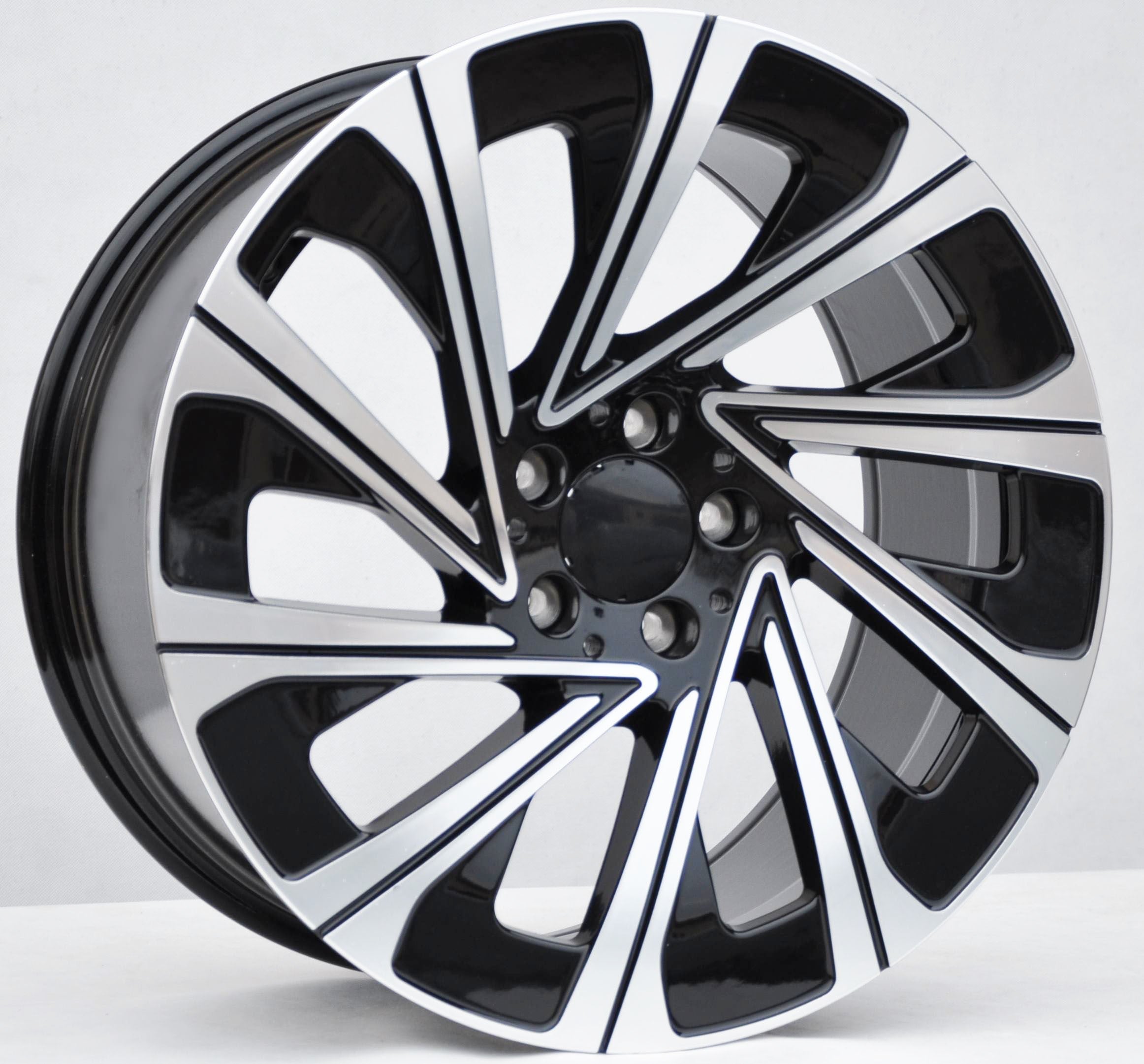 PDW 0313 Alufælge 19" 5x112 ET35 – Poleret/sort (sæt á 4)