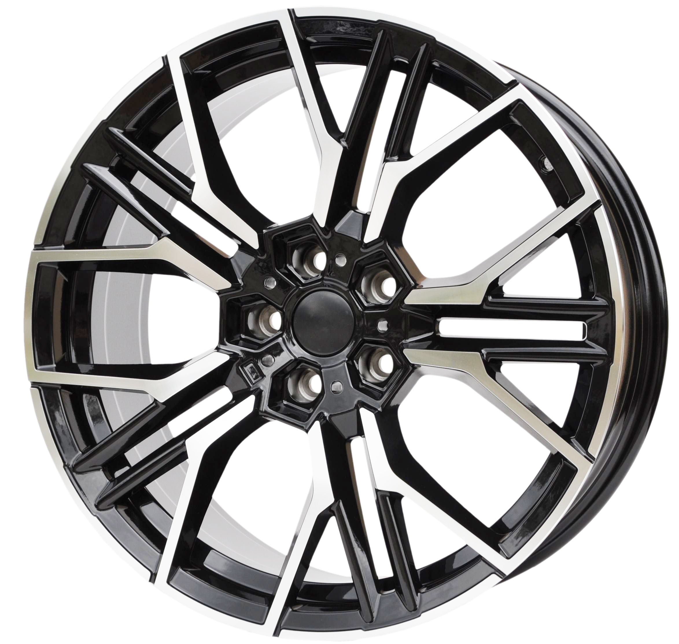 PDW 0405 Alufælge 20" 5x112 ET28 – Poleret/sort (sæt á 4)