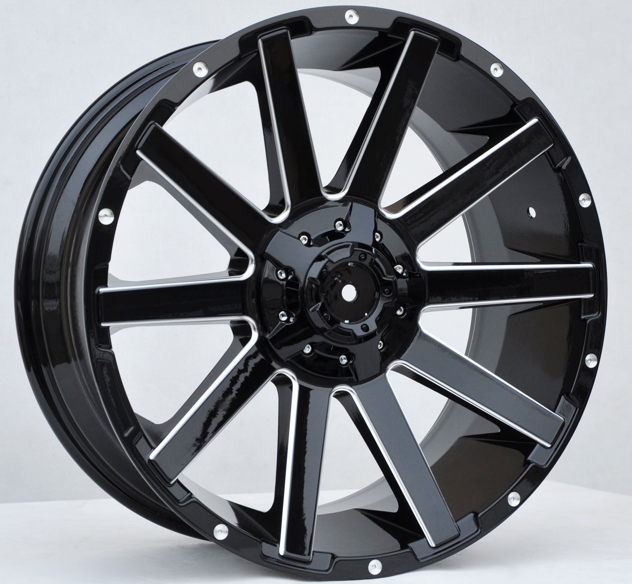 Toro Corsa 1443 Alufælge 20" 6x139.7 ET-12 – Sort (sæt á 4)