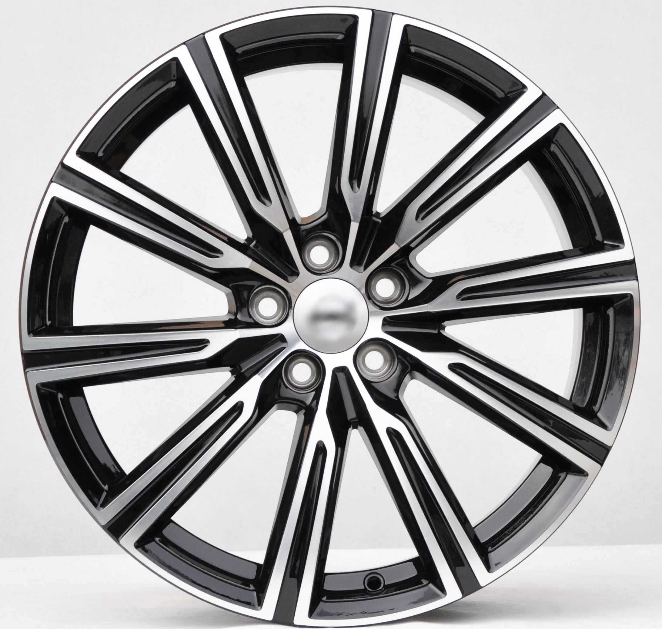 PDW 0084 Alufælge 19" 5x108 ET51 – Poleret/sort (sæt á 4)