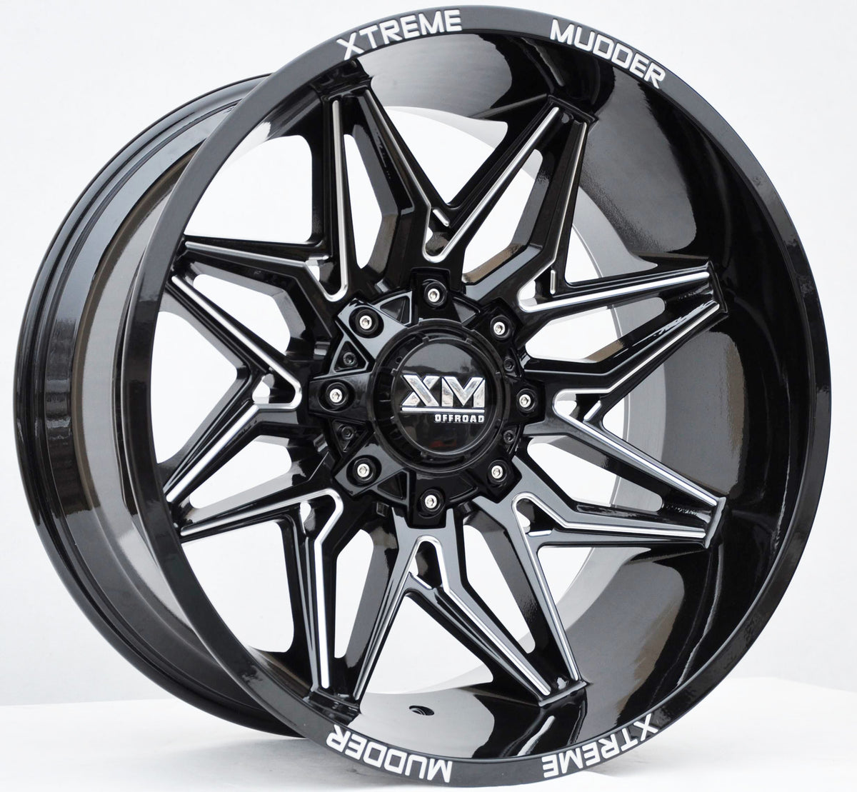 PDW 1543 Alufælge 22" 8x165.1 ET-44 – Sort (sæt á 4)
