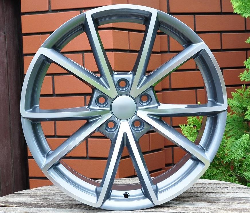 PDW 703 Alufælge 19" 5x112 ET40 – Poleret/grafit (sæt á 4)