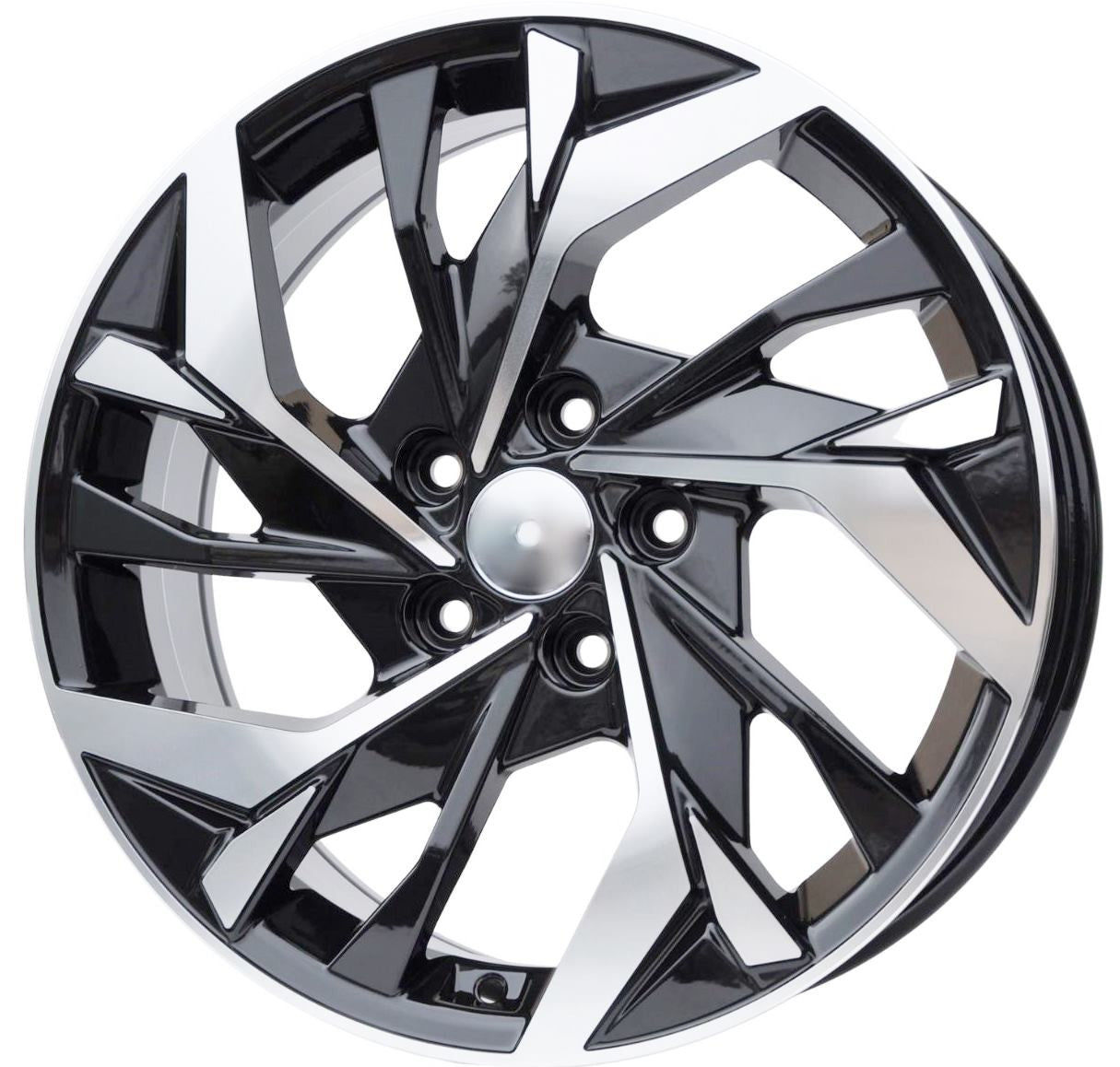 PDW 1953 Alufælge 17" 5x114.3 ET43 – Poleret/sort (sæt á 4)