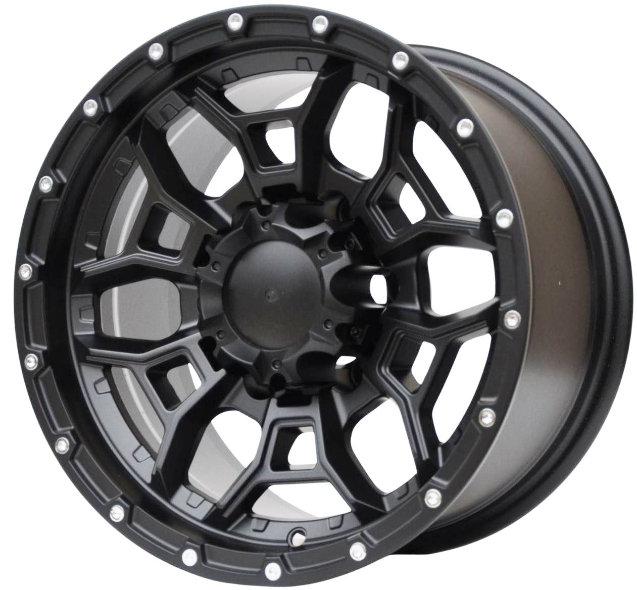 PDW 1915 Alufælge 15" 6x139.7 ET-10 – Sort (sæt á 4)