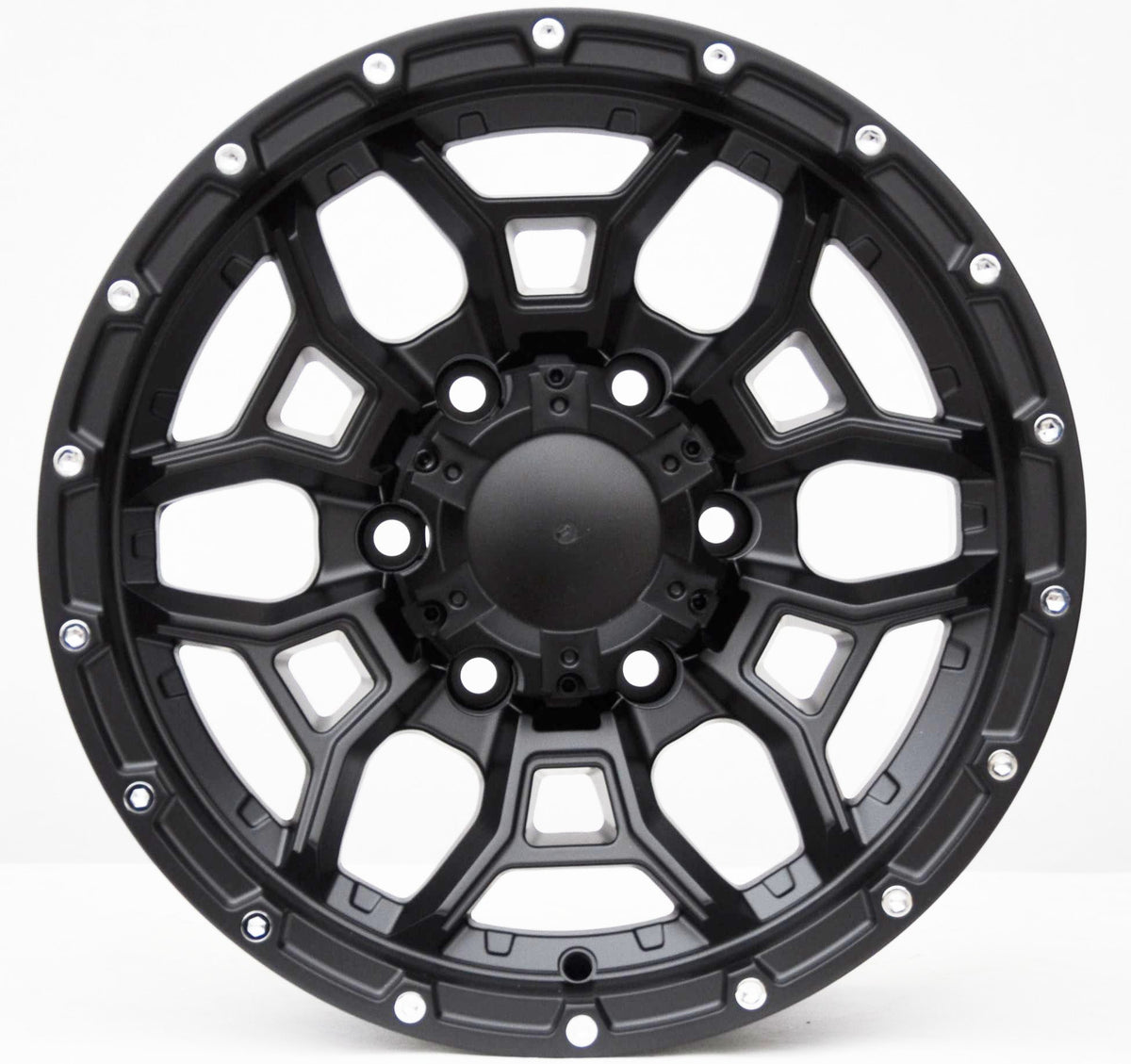 PDW 1915 Alufælge 15" 8J 6x139.7 ET-10 – Sort (sæt á 4)