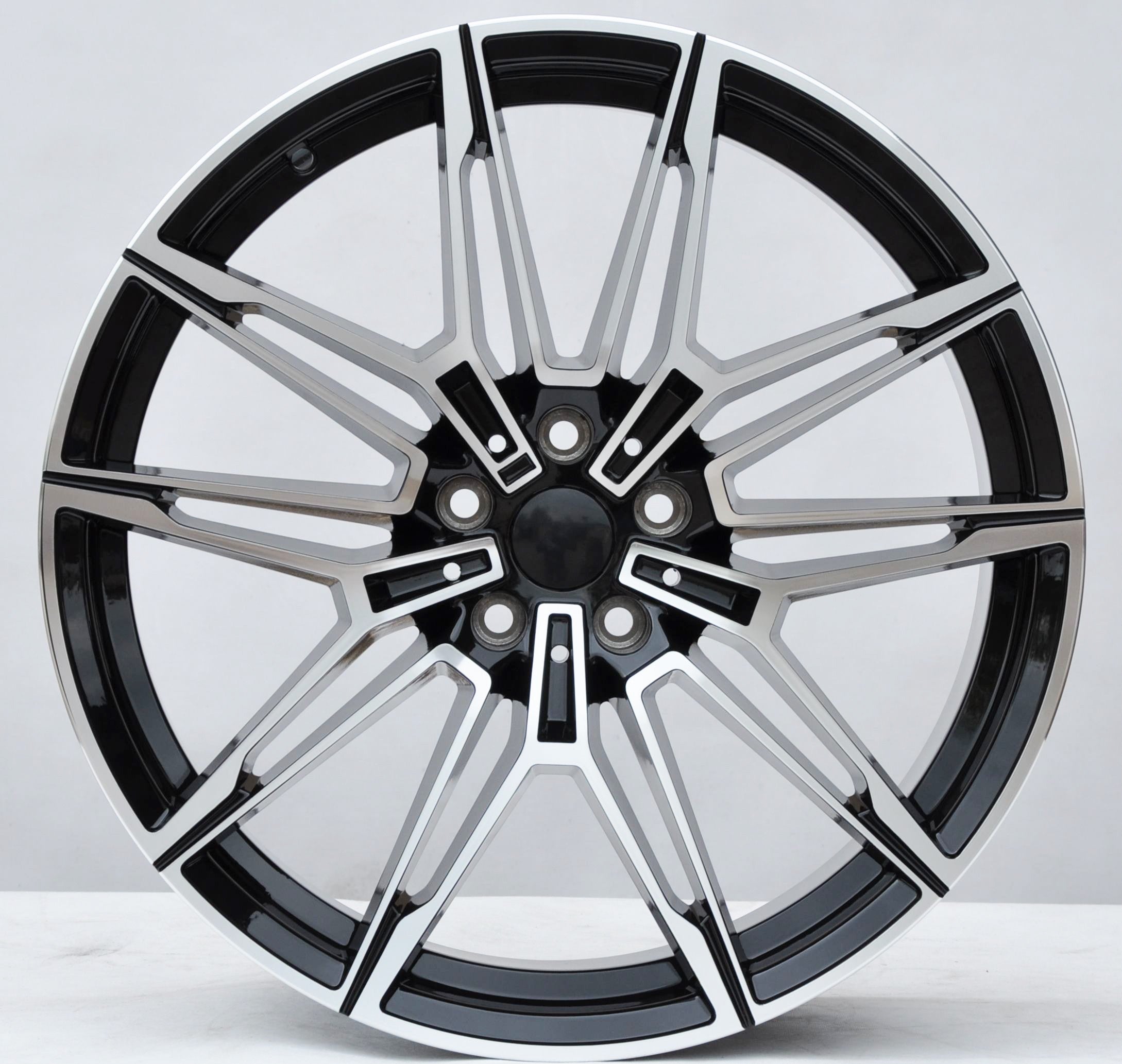 PDW 294 Alufælge 19" 5x112 ET27 – Poleret/sort (sæt á 4)