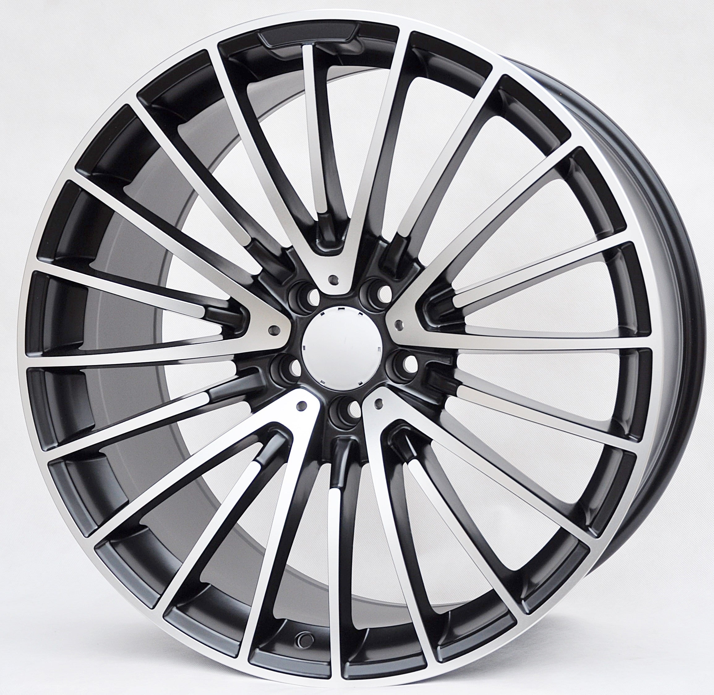 PDW 532/0235 Alufælge 19" 5x112 ET40 – Poleret/sort (sæt á 4)