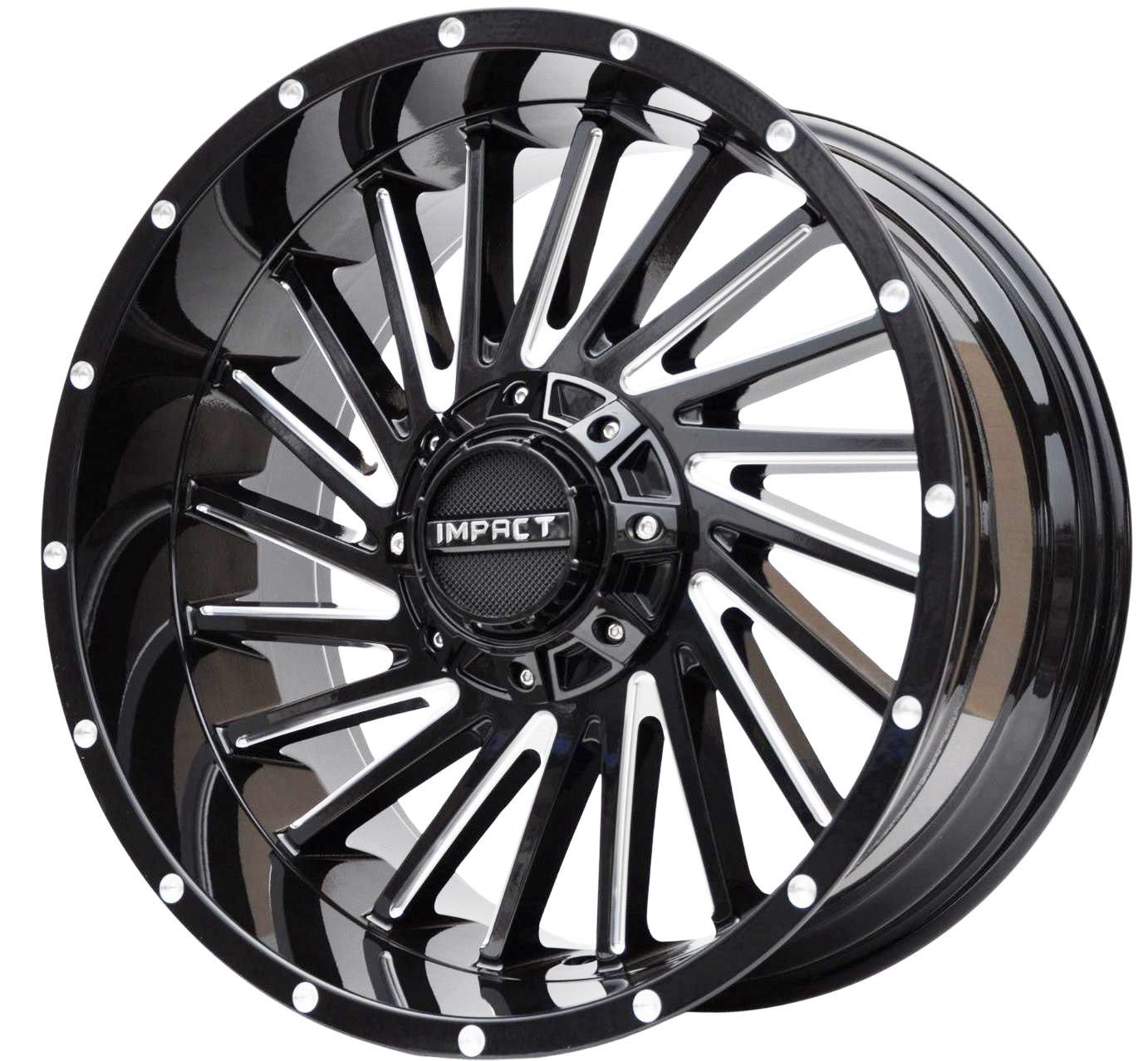 Toro Corsa 18559 Alufælge 20" 6x139.7 ET-12 – Poleret/sort (sæt á 4)