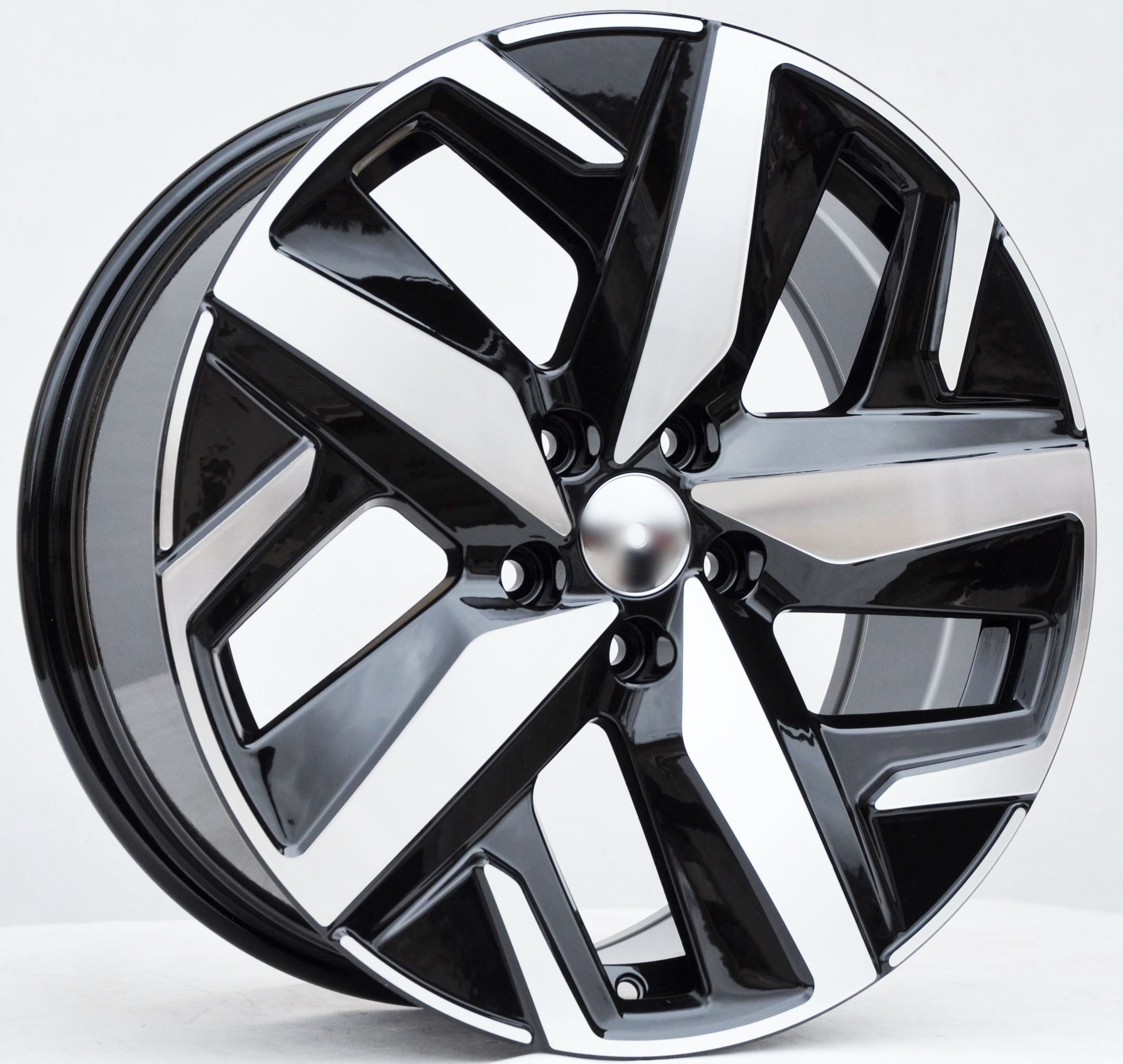 PDW FBX236 Alufælge 18" 5x112 ET45 – Poleret/sort (sæt á 4)