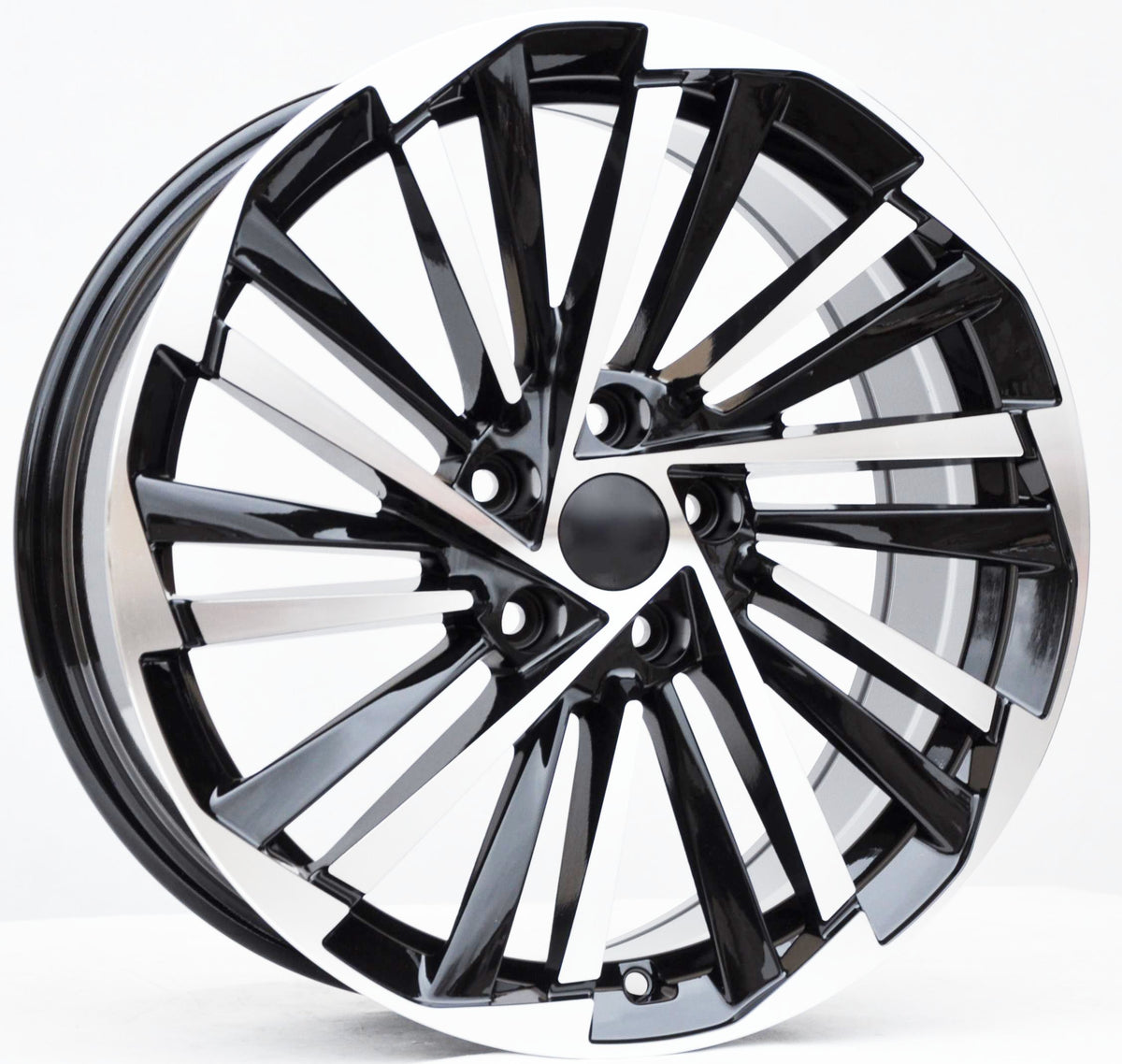 PDW FBX261 Alufælge 18" 5x112 ET40 – Poleret/sort (sæt á 4)