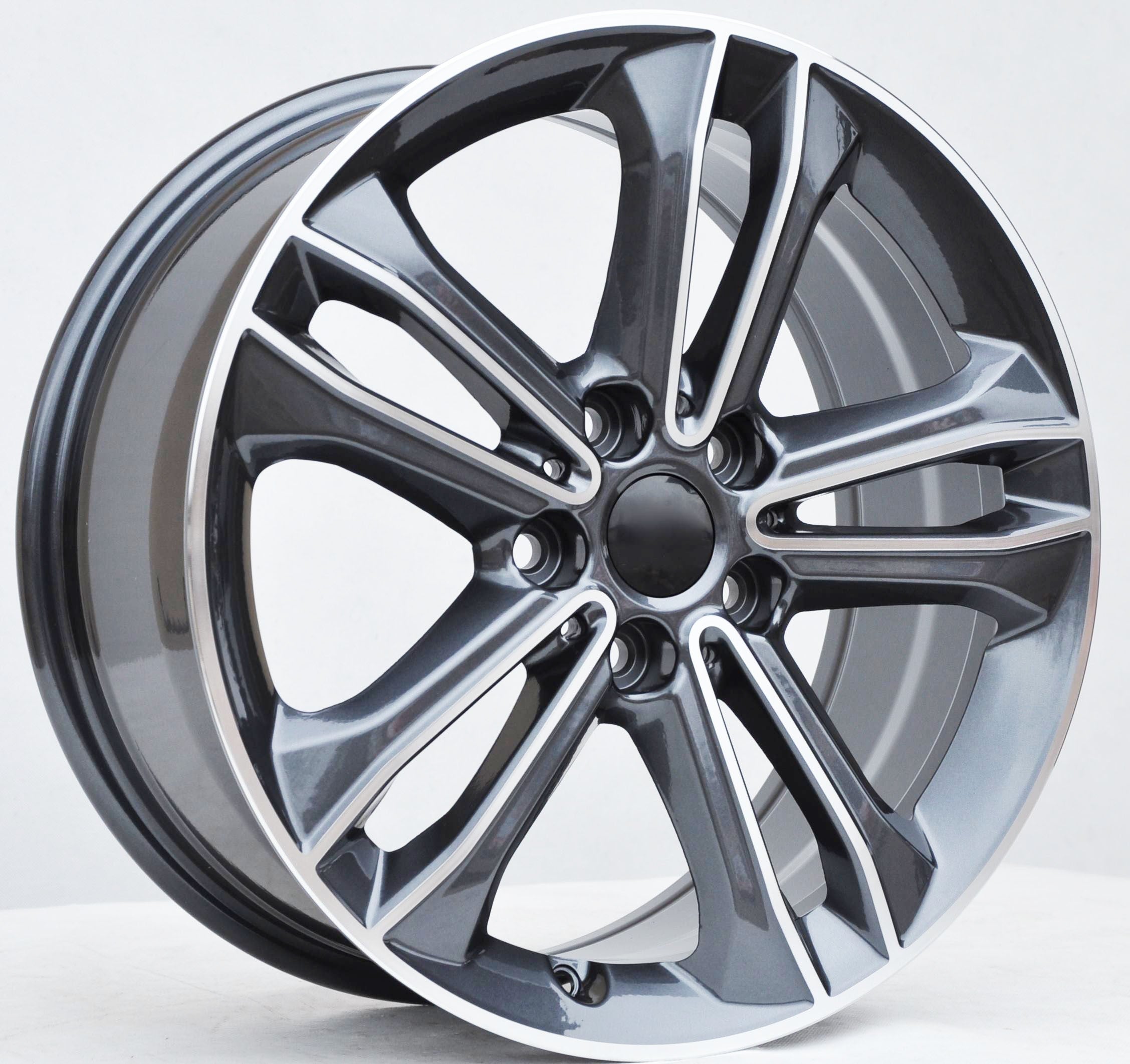 PDW 7094 Alufælge 17" 5x112 ET54 – Poleret/grafit (sæt á 4)
