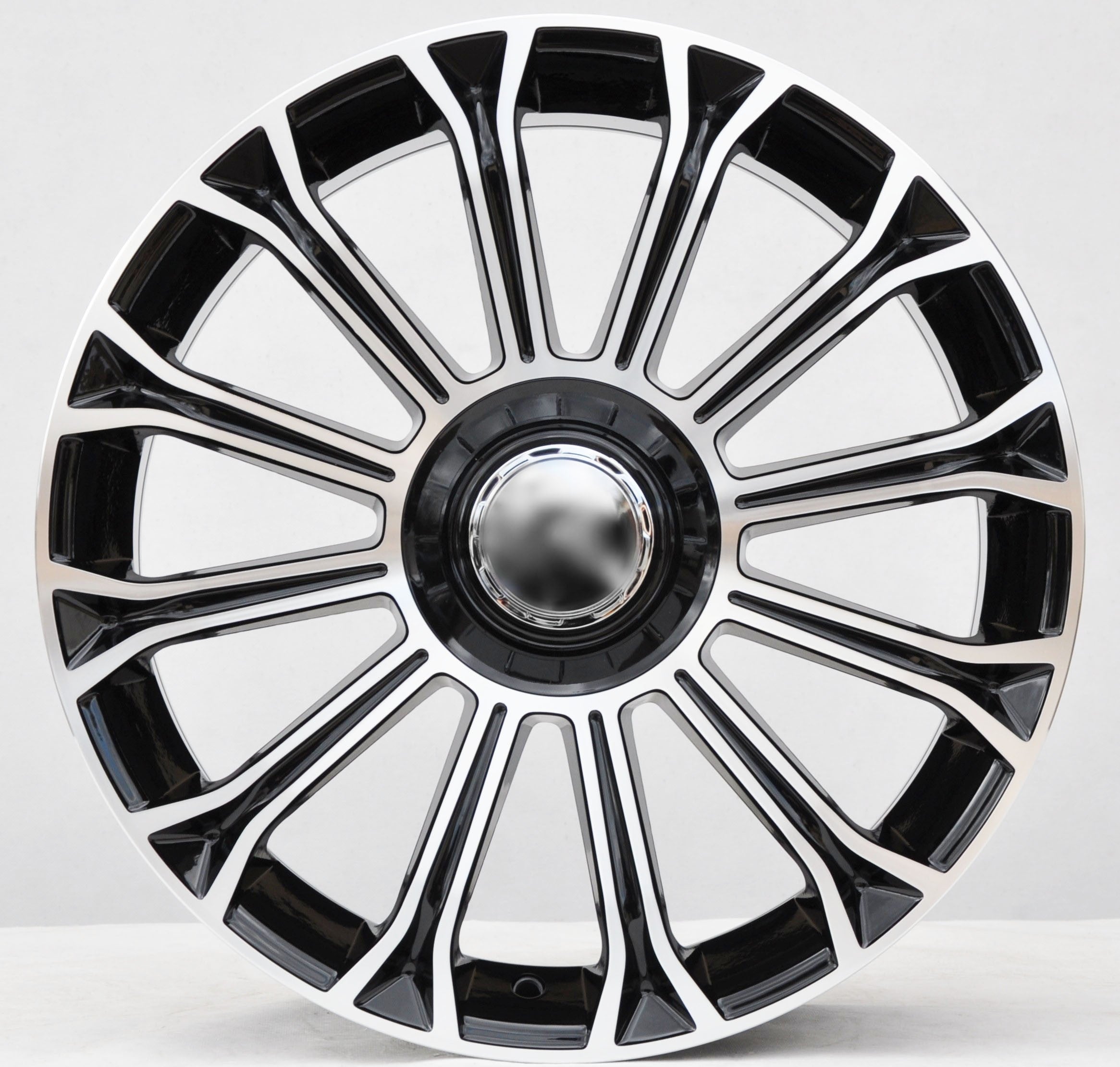 PDW FBX003 Alufælge 18" 5x112 ET35 – Poleret/sort (sæt á 4)