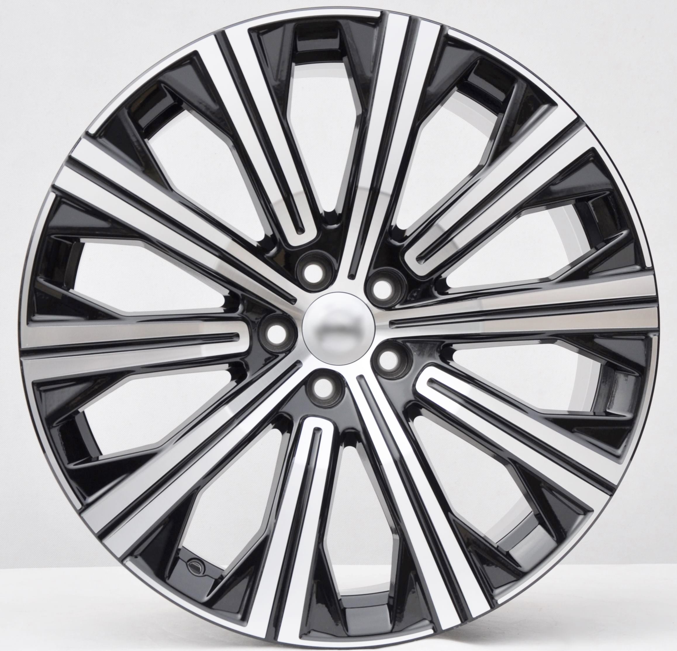 PDW 0054 Alufælge 20" 5x108 ET39 – Poleret/sort (sæt á 4)