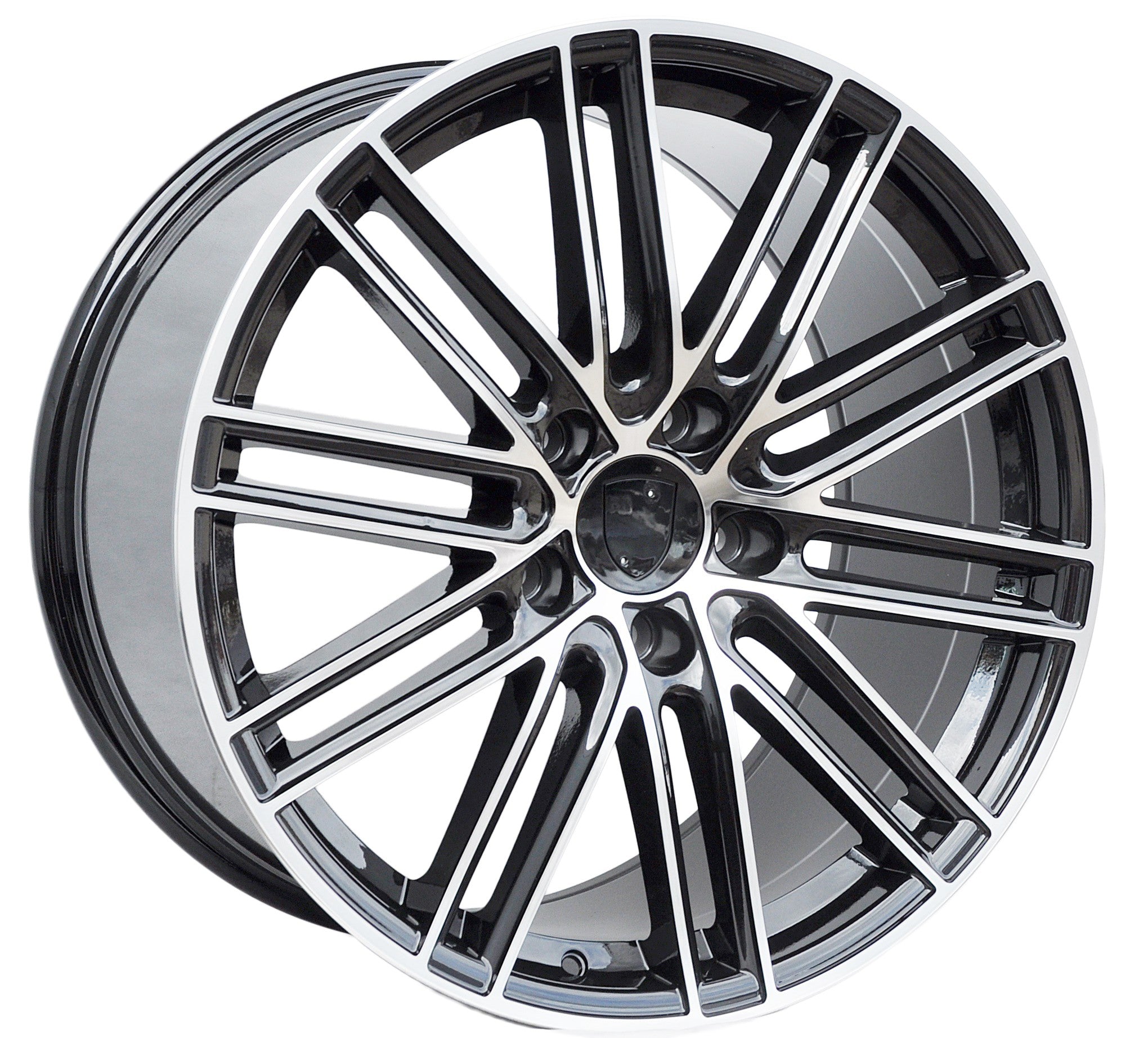 PDW 1274 Alufælge 20" 5x130 ET55 – Poleret/sort (sæt á 4)
