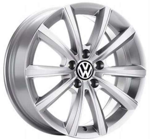 Volkswagen (oryginalne OEM) 760071498 Alufælge 18" 5x112 ET25 – Sølv (sæt á 4)