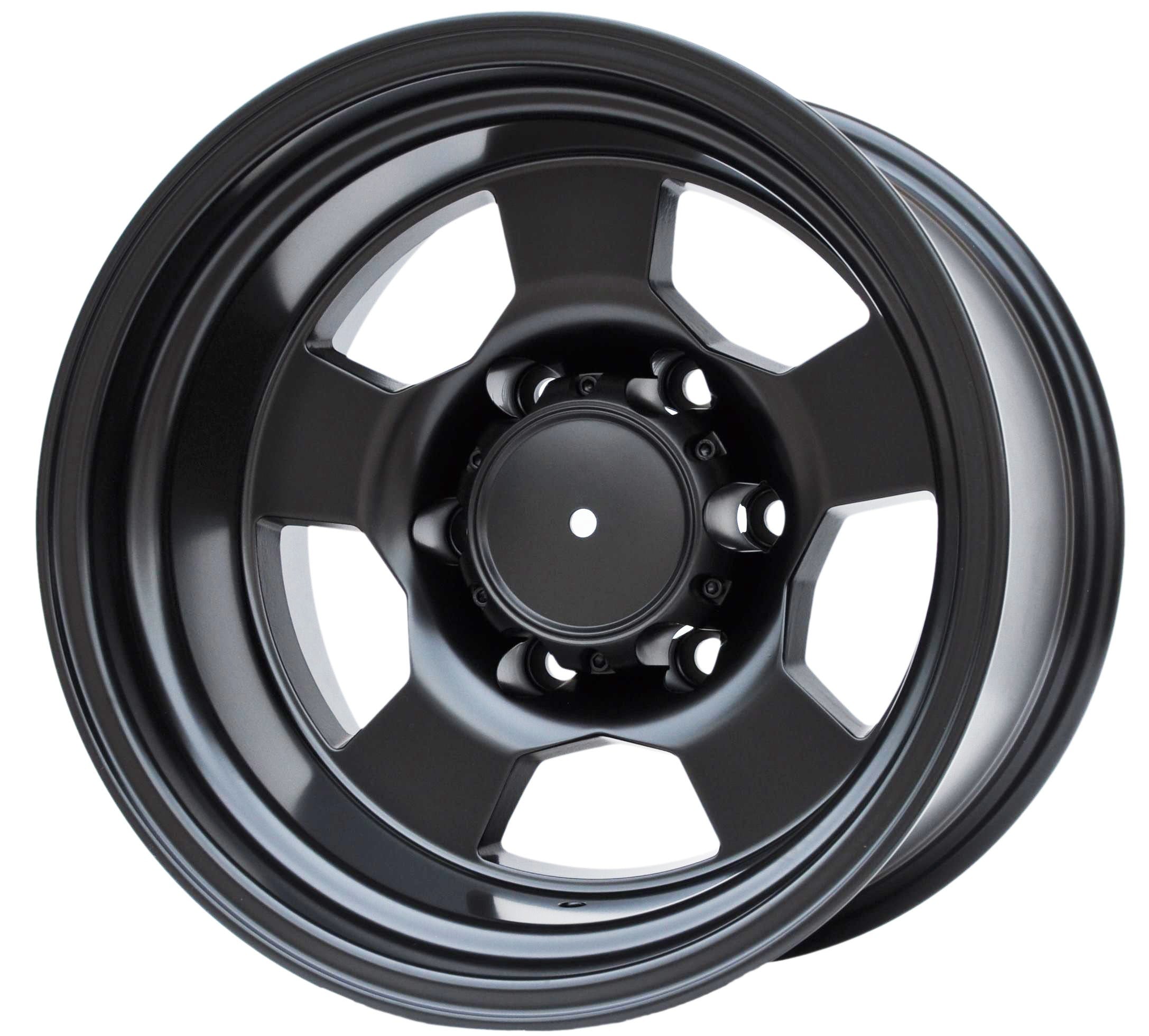 PDW 472BM Alufælge 15" 6x139.7 ET-52 – Poleret/sort (sæt á 4)
