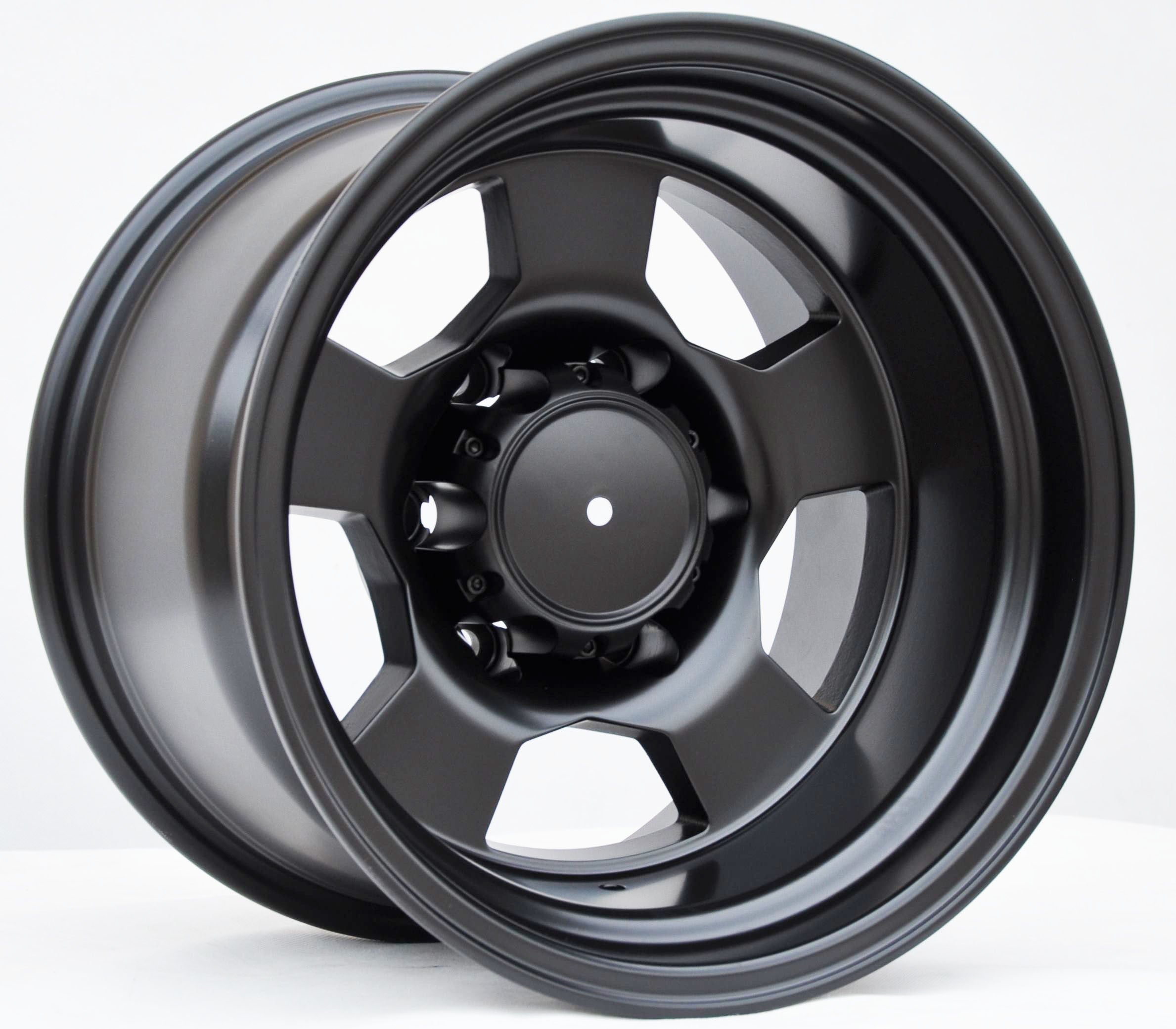 PDW 472BM Alufælge 15" 6x139.7 ET-52 – Poleret/sort (sæt á 4)