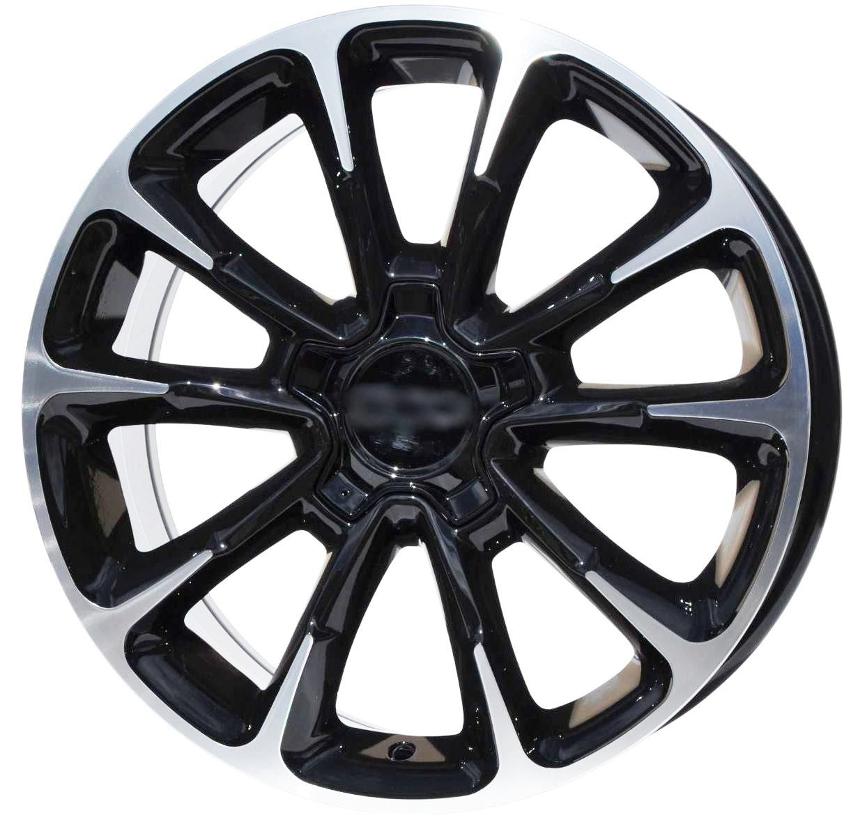 PDW 1281 Alufælge 17" 5x110 ET40 – Poleret/sort (sæt á 4)