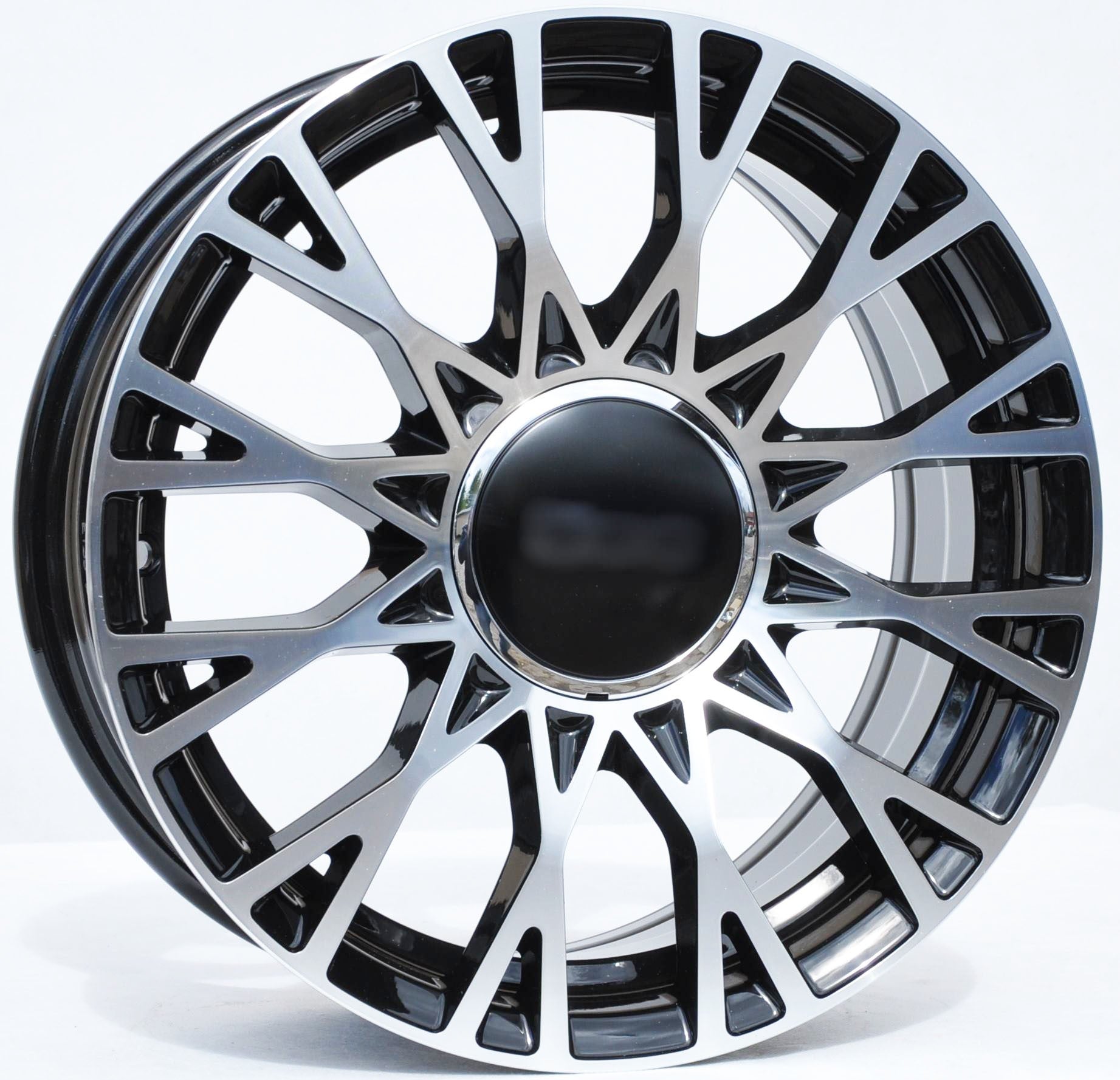 PDW 1283 Alufælge 16" 4x98 ET35 – Poleret/sort (sæt á 4)