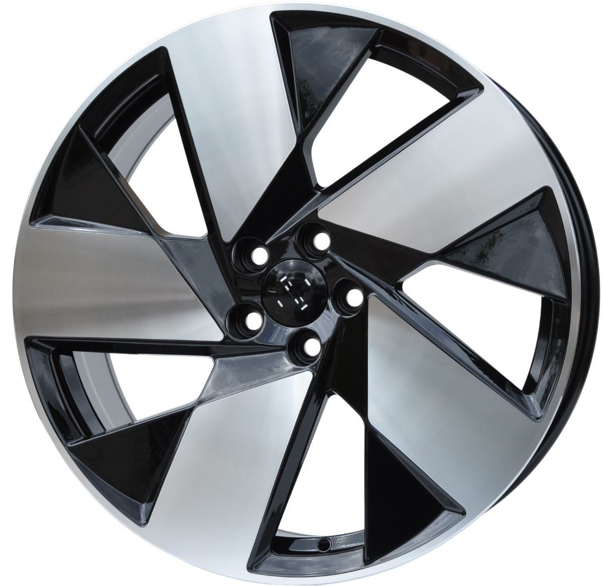 PDW 402 Alufælge 20" 5x108 ET50.5 – Poleret/sort (sæt á 4)