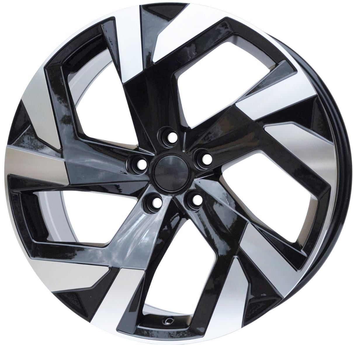 PDW FBX230 Alufælge 19" 5x112 ET40 – Poleret/sort (sæt á 4)
