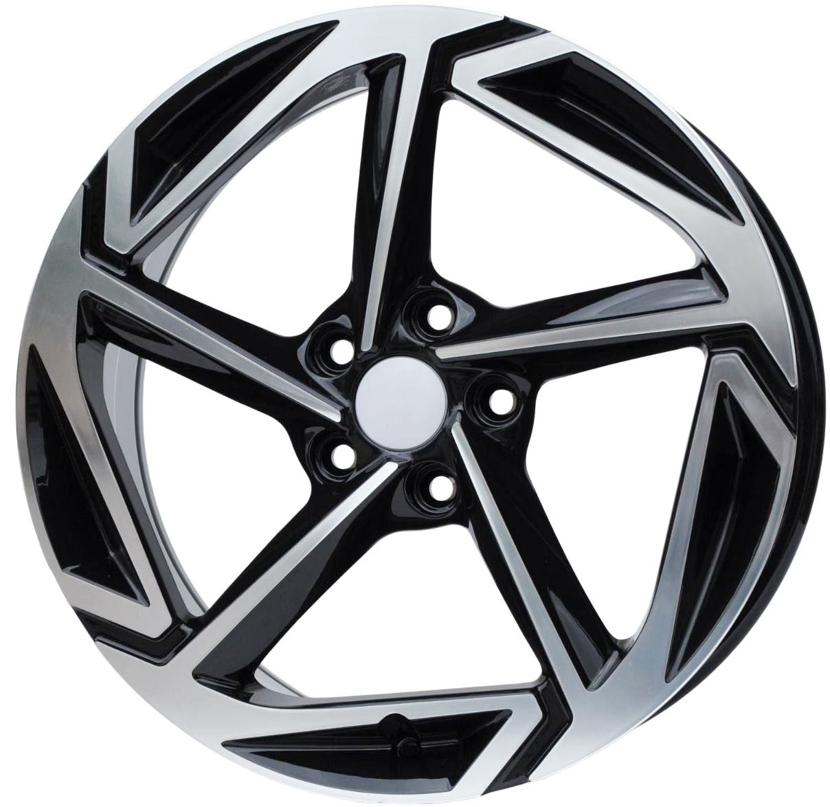 PDW 5898 Alufælge 18" 5x114.3 ET51 – Poleret/sort (sæt á 4)