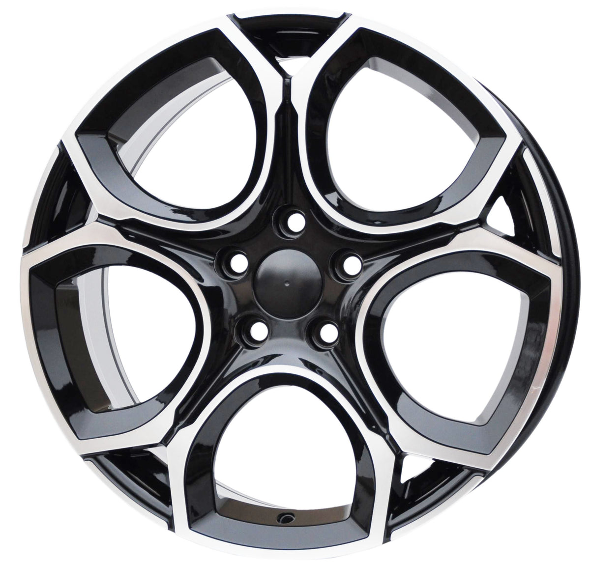 PDW 1232 Alufælge 17" 7,5J 5x112 ET45 – Poleret/sort (sæt á 4)