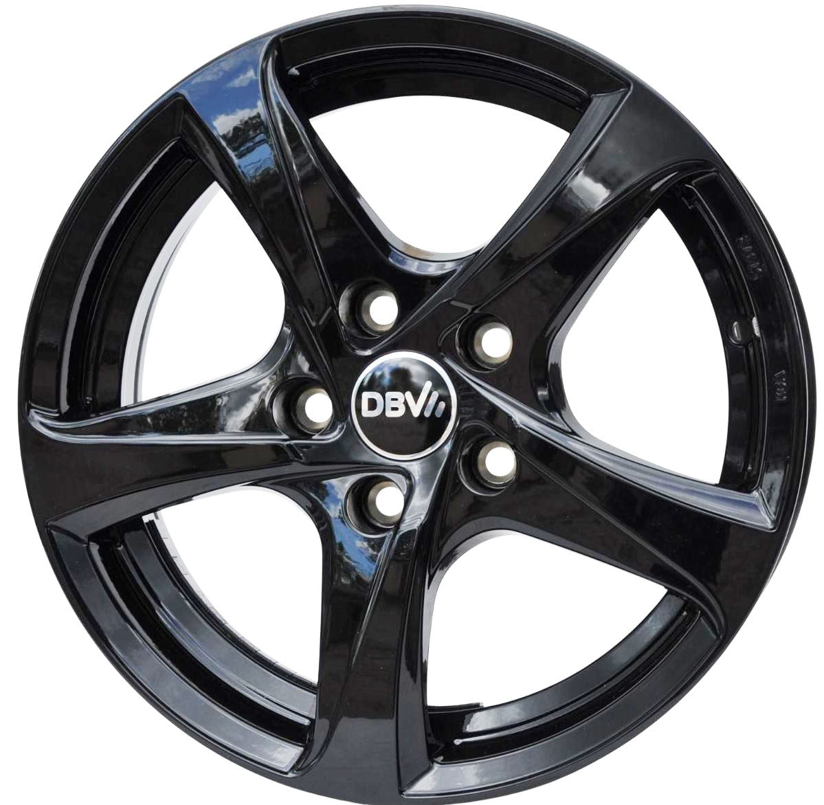 DBV MQ41G-KBA54172 Alufælge 16" 5x114.3 ET35 – Sort (sæt á 4)