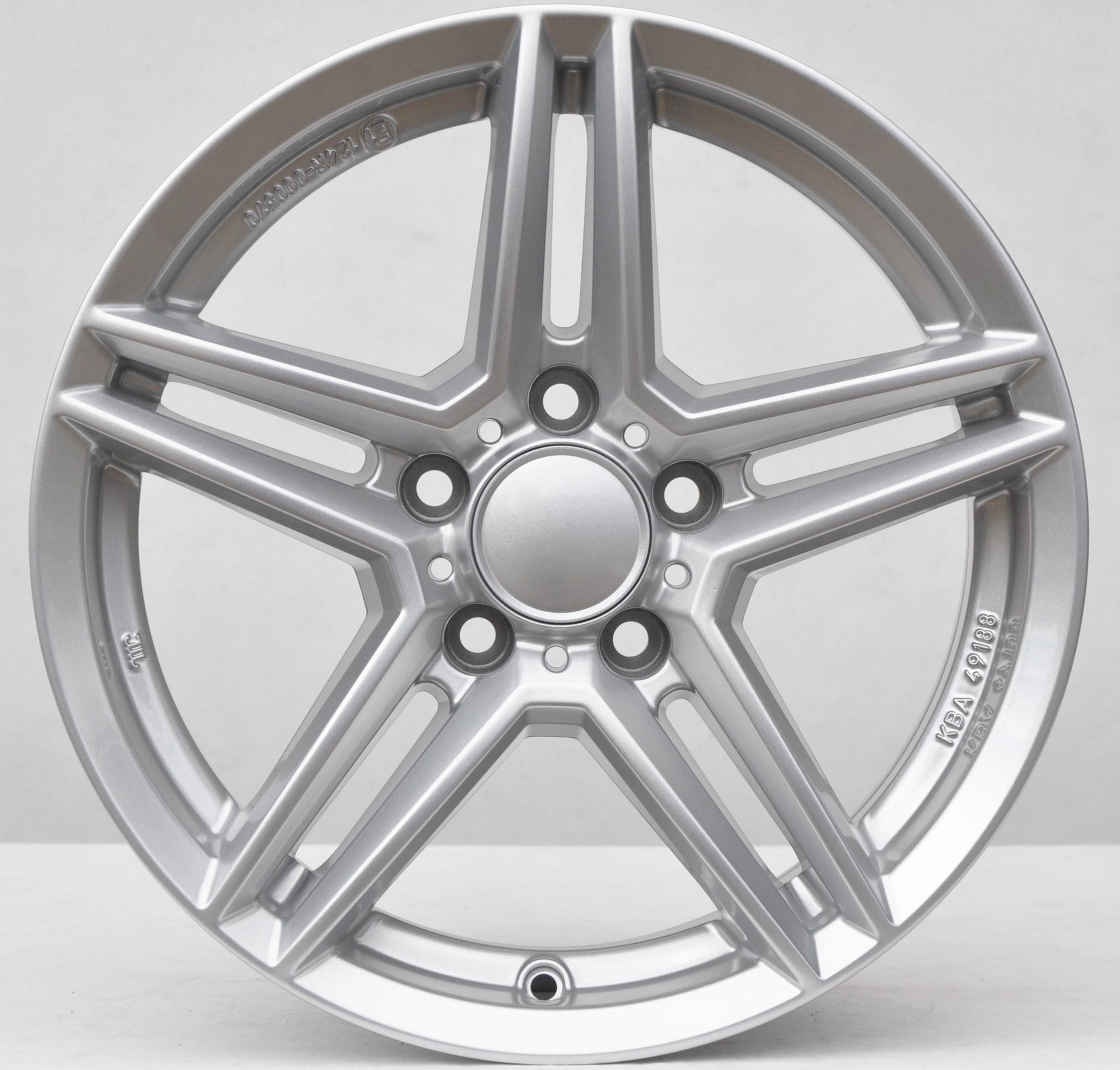 Uniwheels M10-756-BA49188 Alufælge 16" 5x112 ET45 – Sølv (sæt á 4)