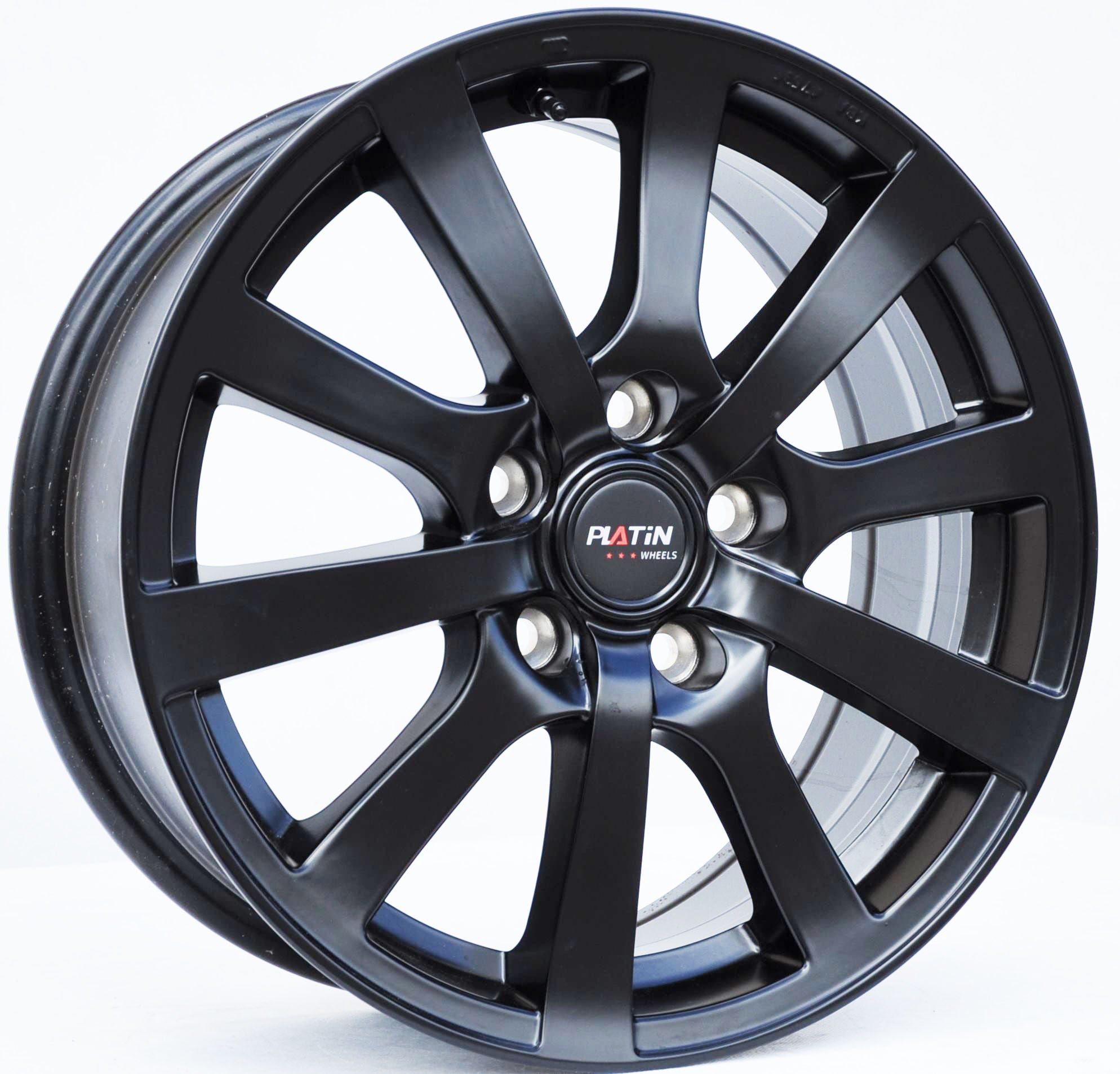 Platin rp4-7016/kba47636 Alufælge 16" 5x112 ET45 – Sort (sæt á 4)