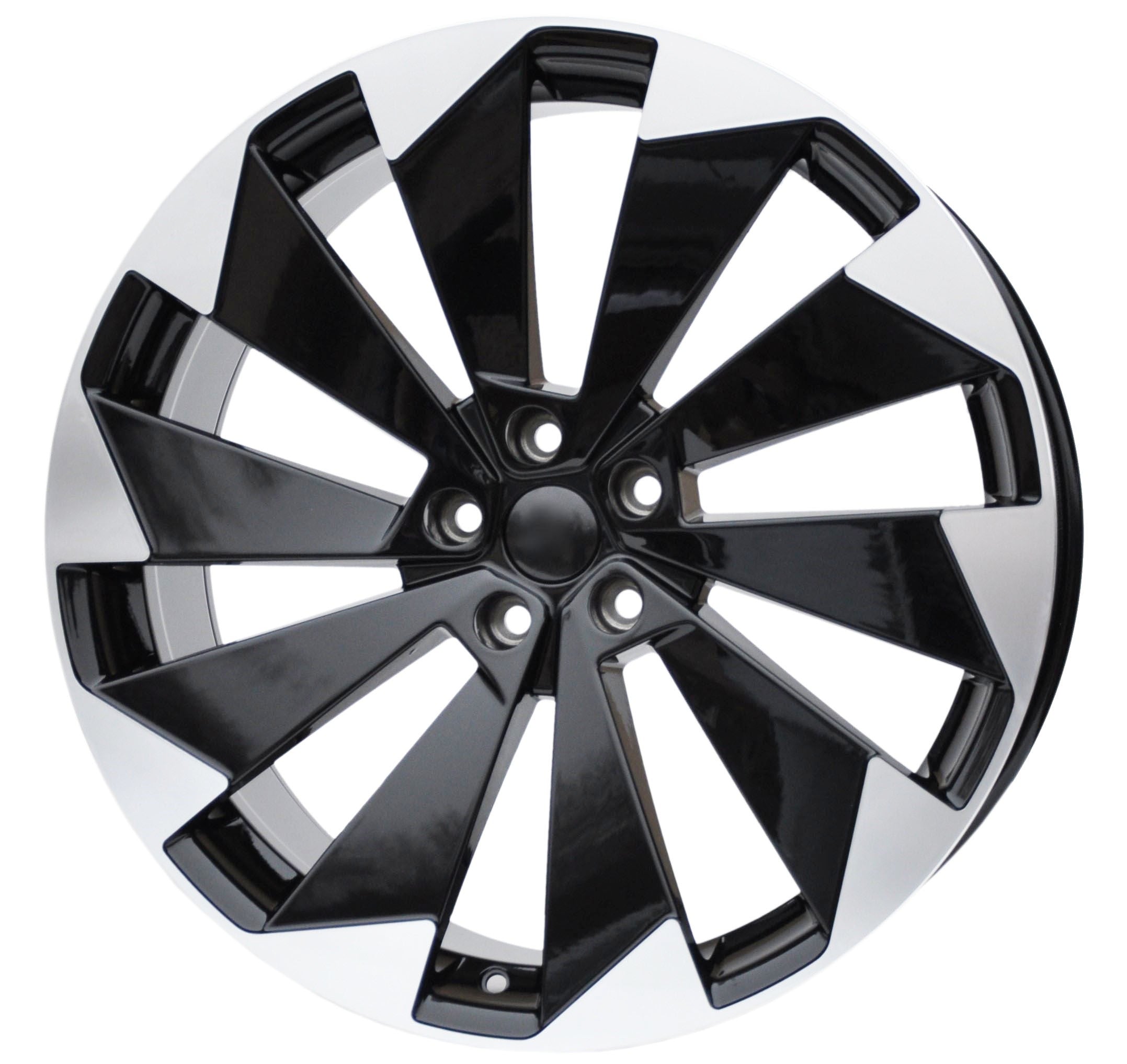 PDW 1141 Alufælge 19" 5x112 ET45 – Poleret/sort (sæt á 4)