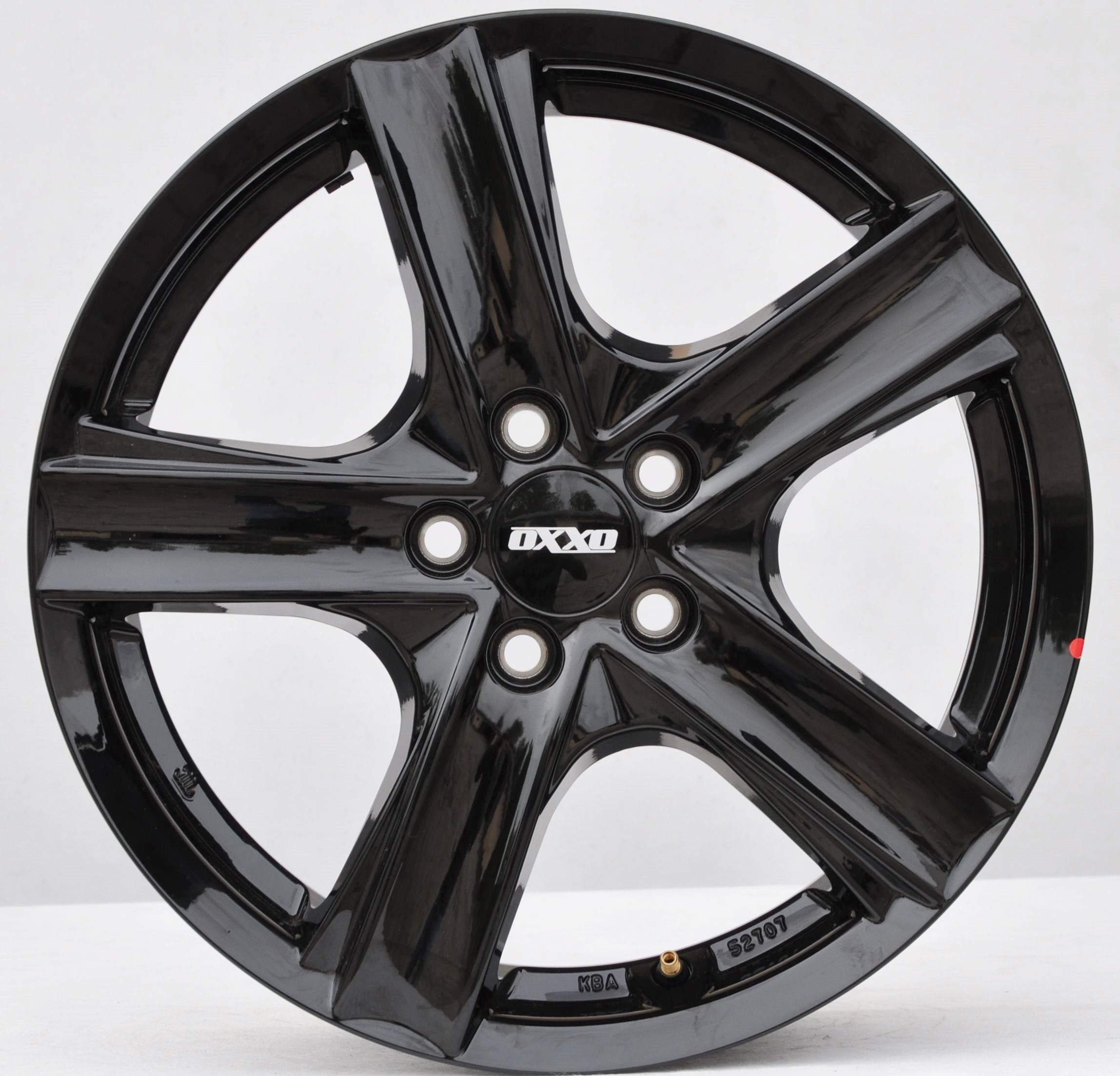 OXXO ox-19/kba52707 Alufælge 16" 5x100 ET48 – Sort (sæt á 4)