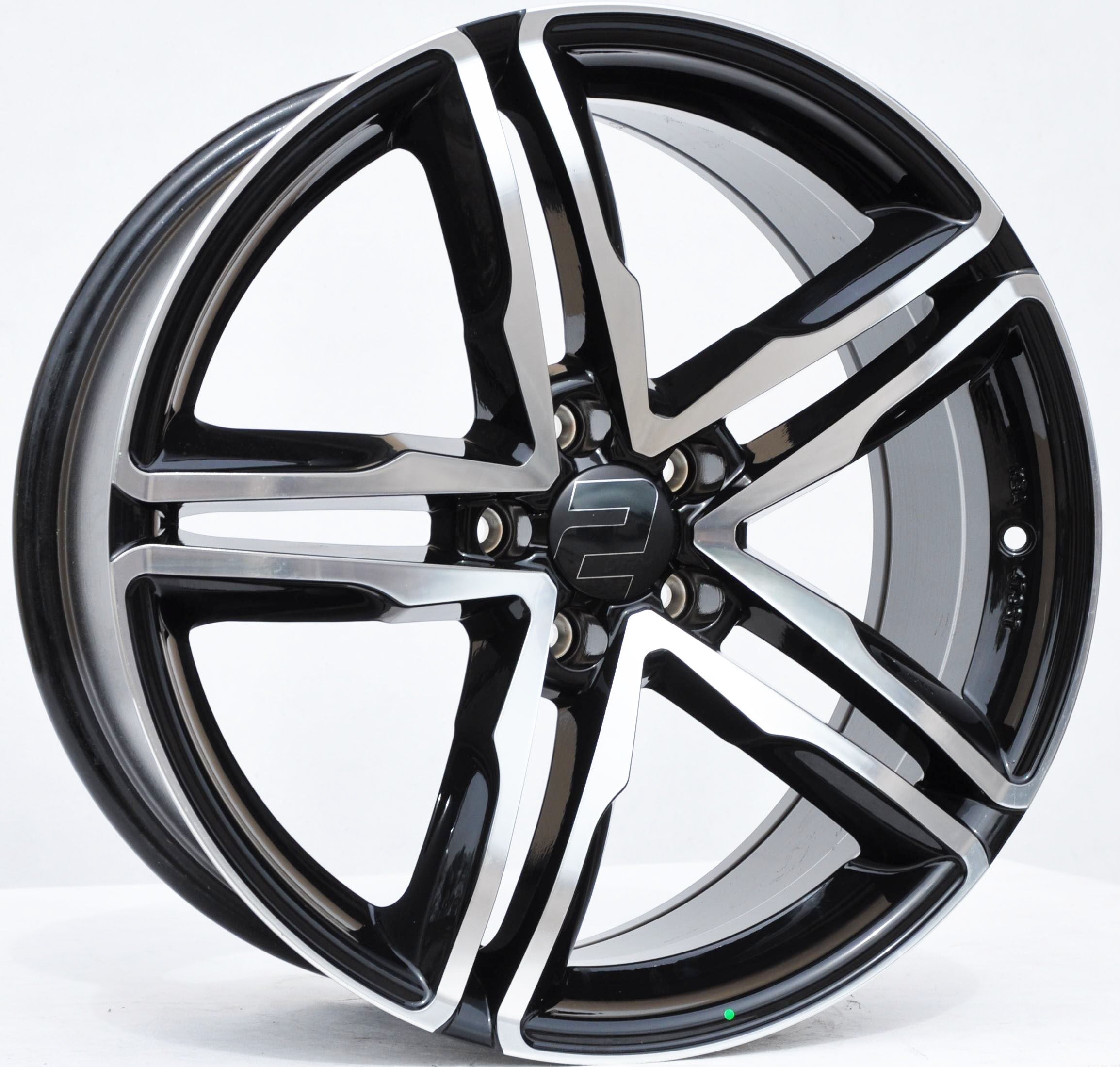 Wheelworld ms31l/kba47967 Alufælge 19" 5x112 ET30 – Poleret/sort (sæt á 4)