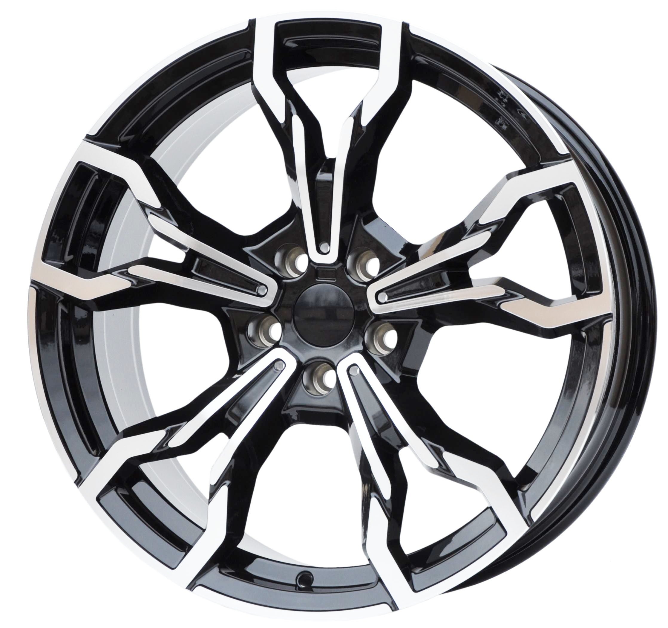 PDW 5596 Alufælge 21" 5x112 ET30 – Poleret/sort (sæt á 4)