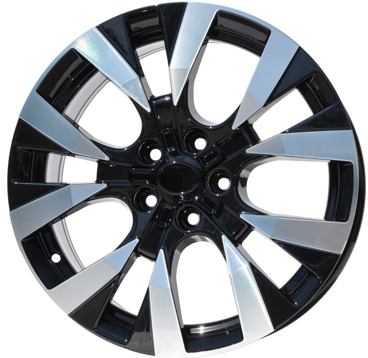 PDW 1248 Alufælge 17" 5x108 ET45 – Poleret/sort (sæt á 4)