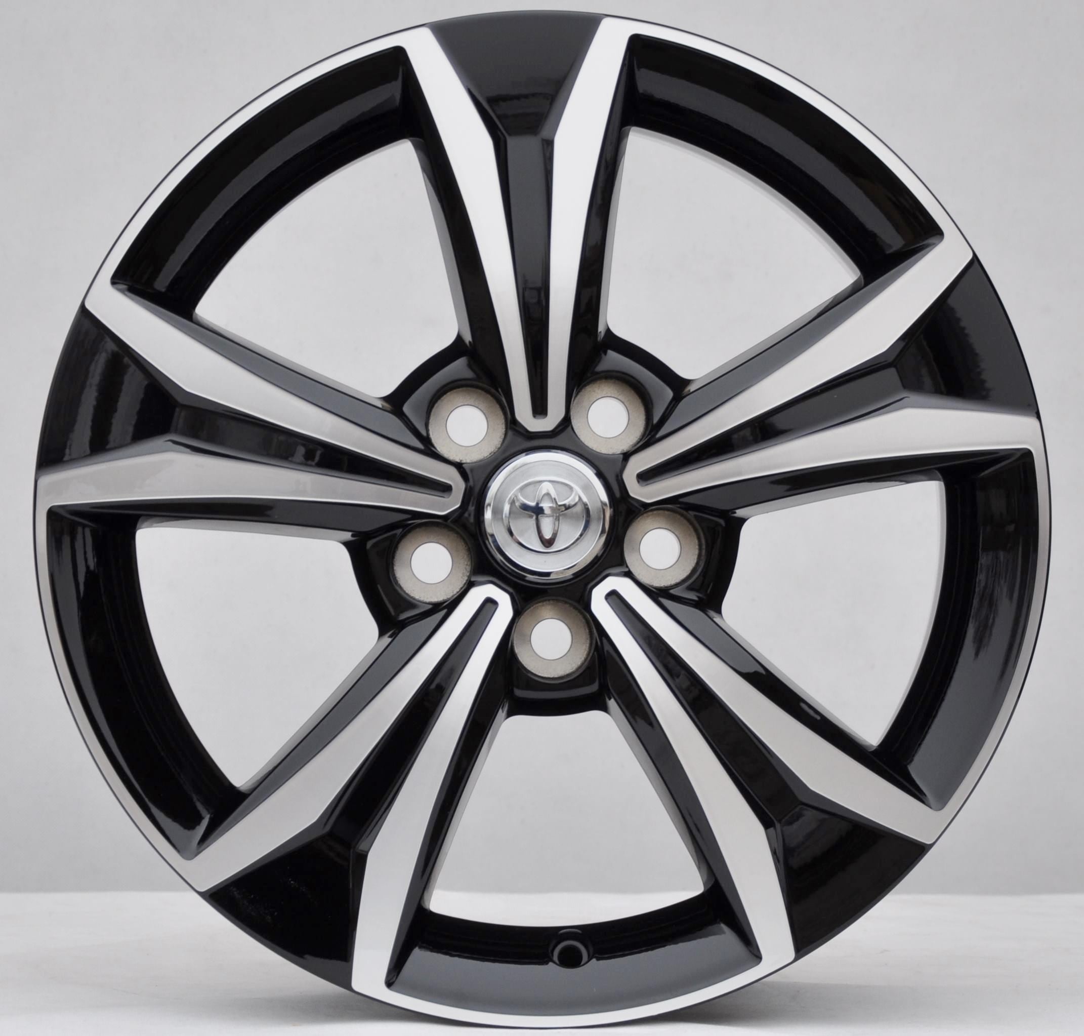 Toyota (oryginalne OEM) PW457-10001 Alufælge 17" 5x114.3 ET45 – Poleret/sort (stk)