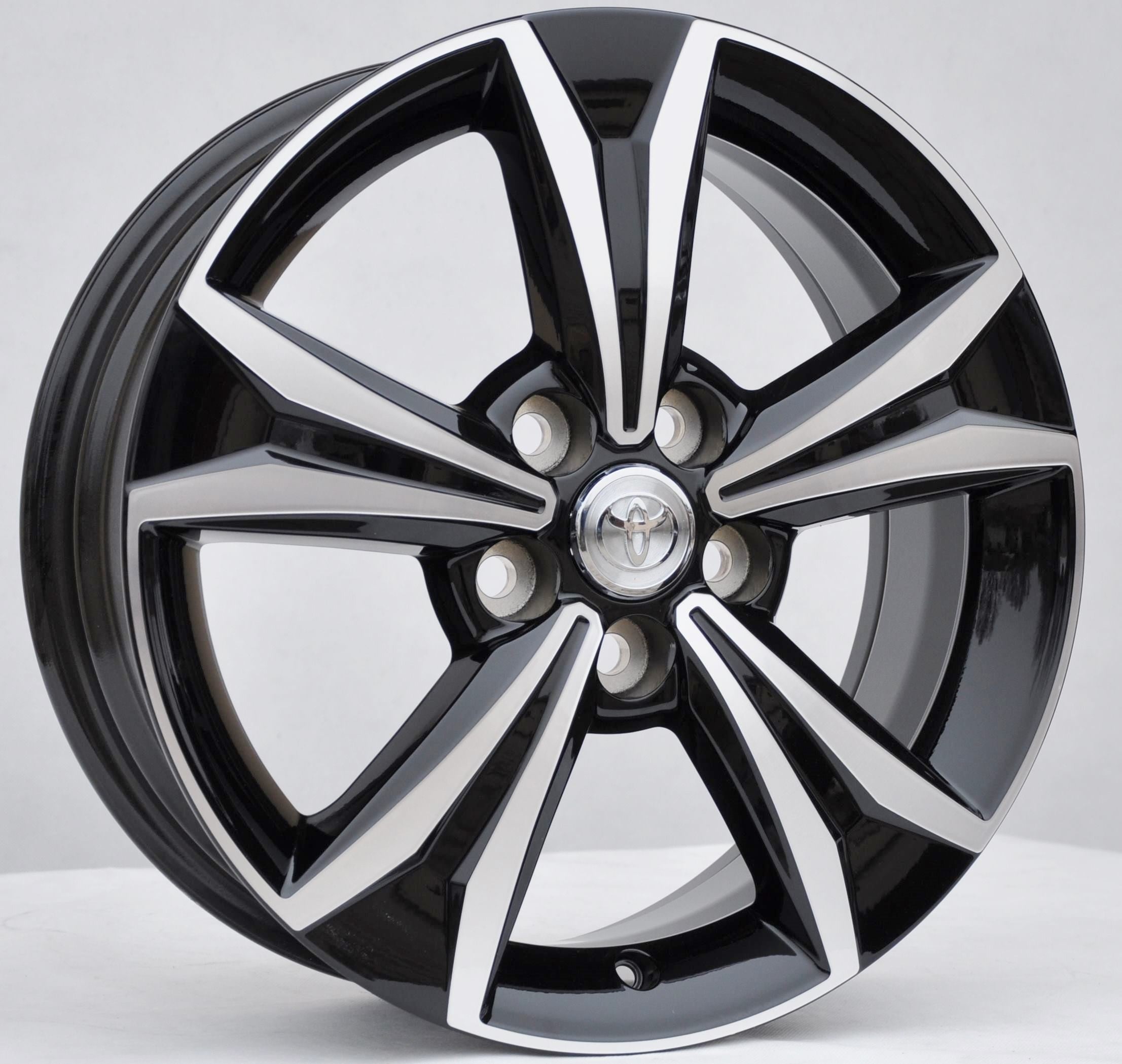 Toyota (oryginalne OEM) PW457-10001 Alufælge 17" 5x114.3 ET45 – Poleret/sort (stk)
