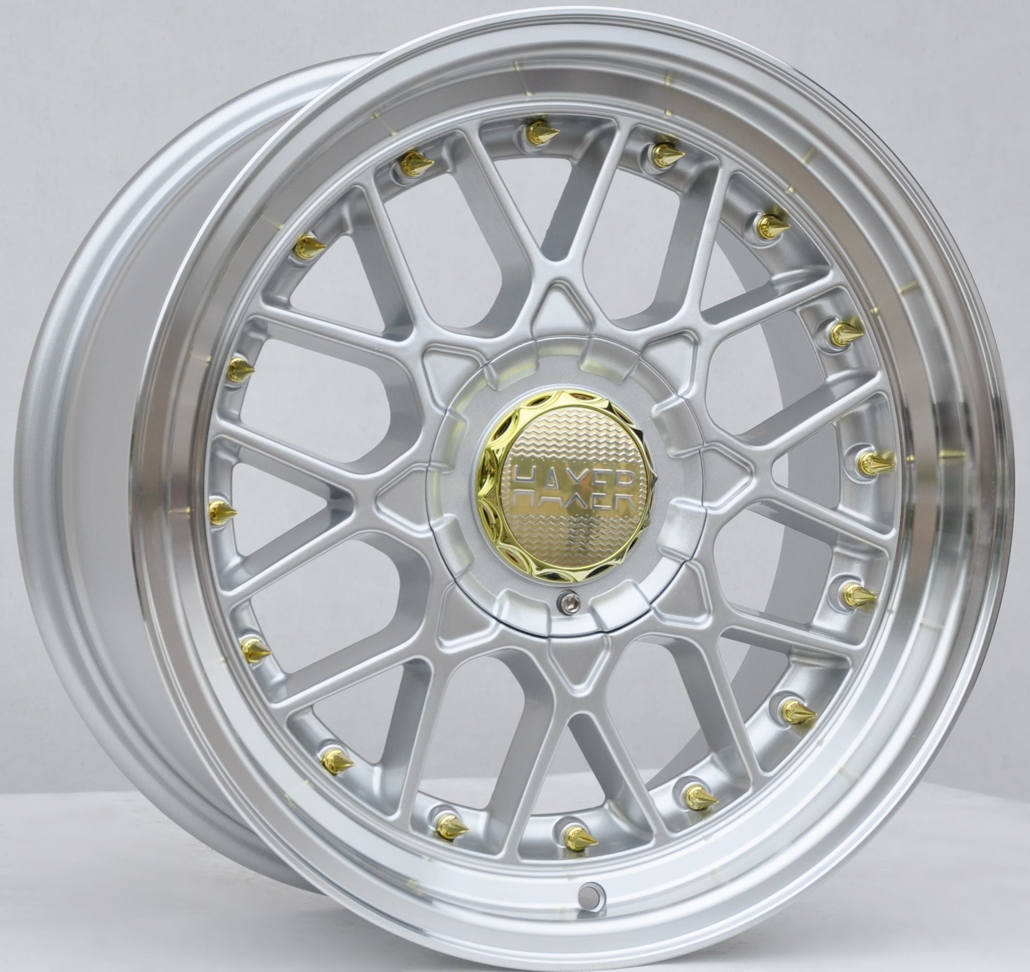 Haxer HX025 Alufælge 17" 5x120 ET30 – Poleret/sølv (sæt á 4)